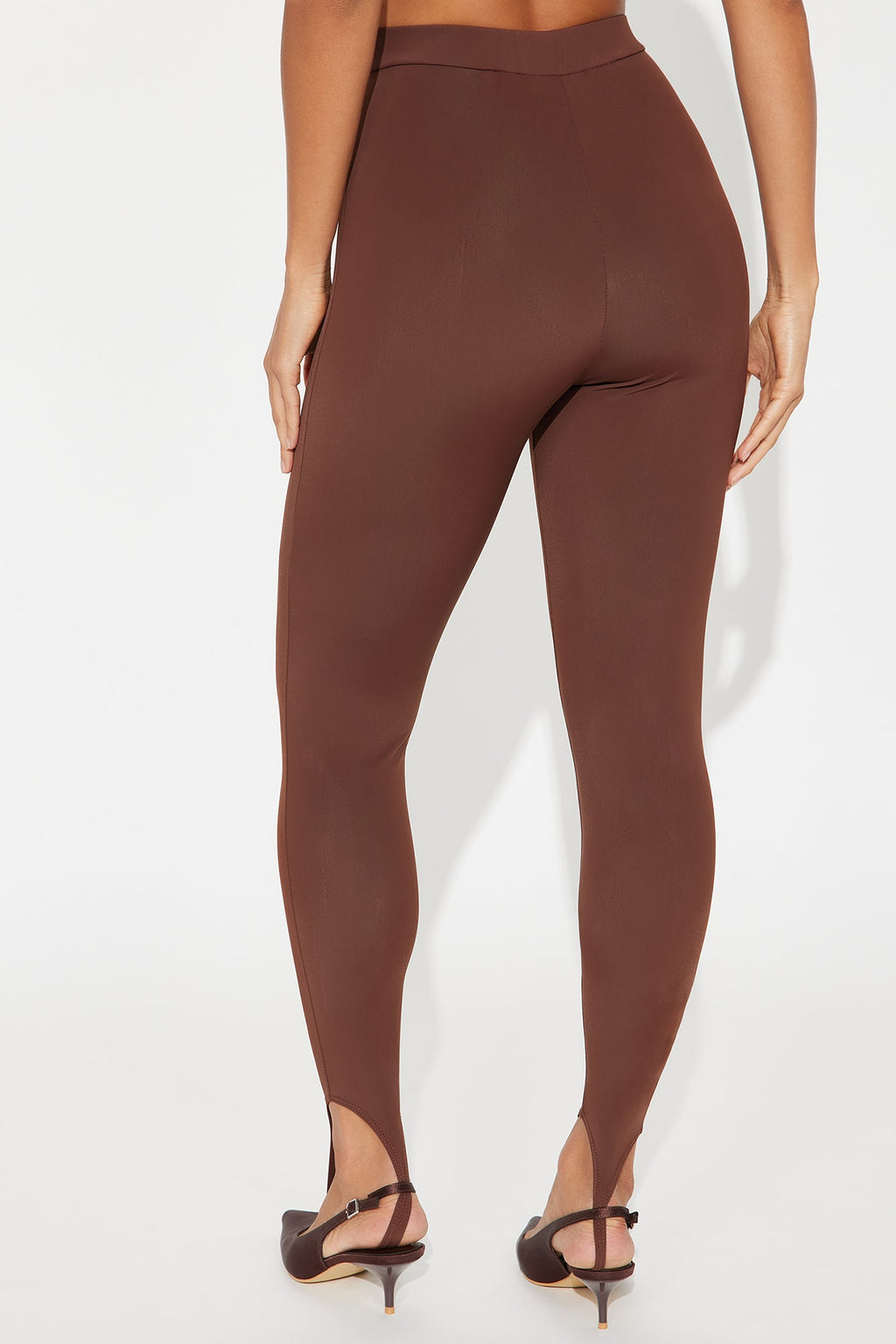 Kamryn High Rise Stirrup Legging - Chocolate