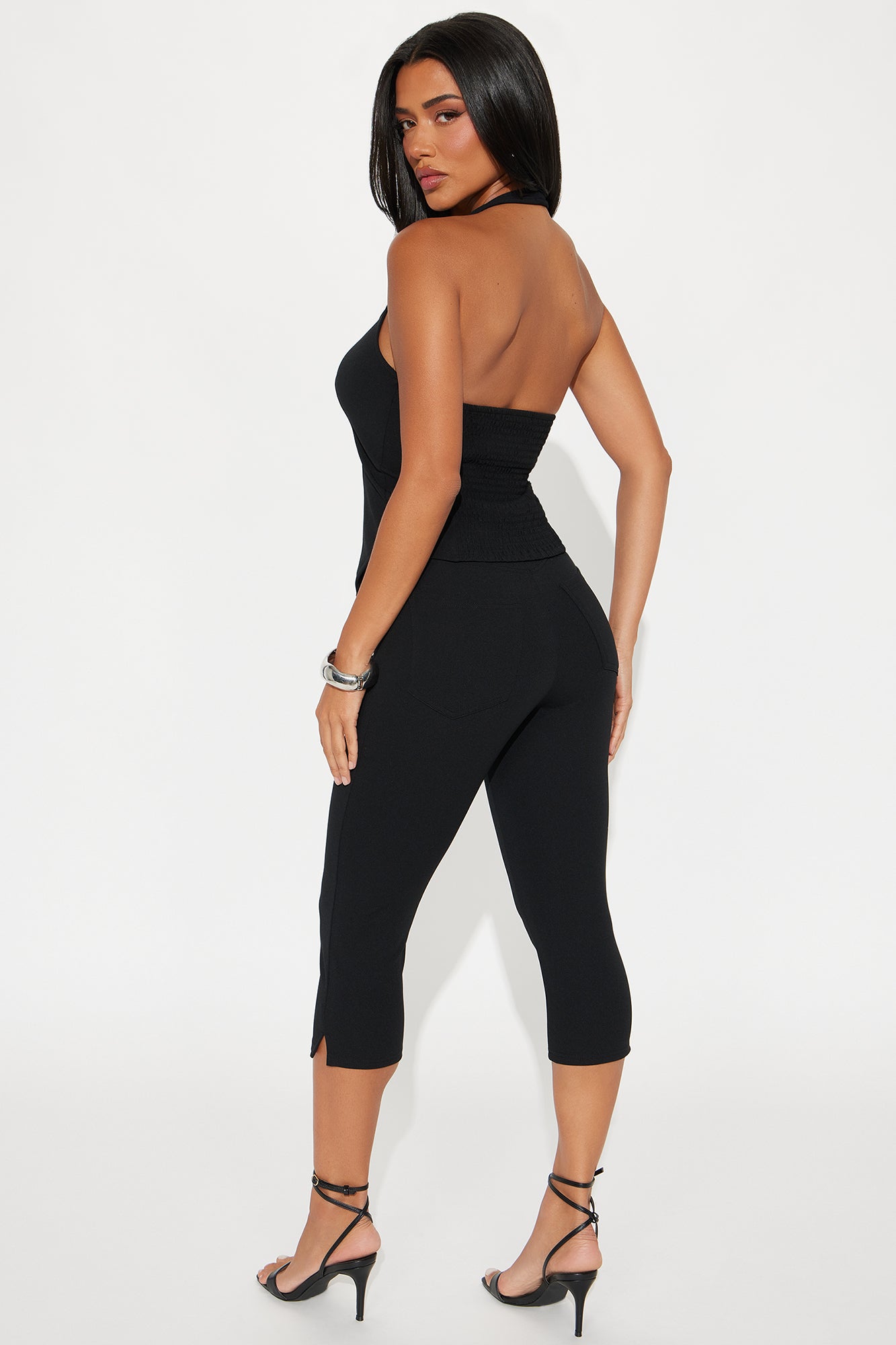 Lovely Day Capri Set - Black