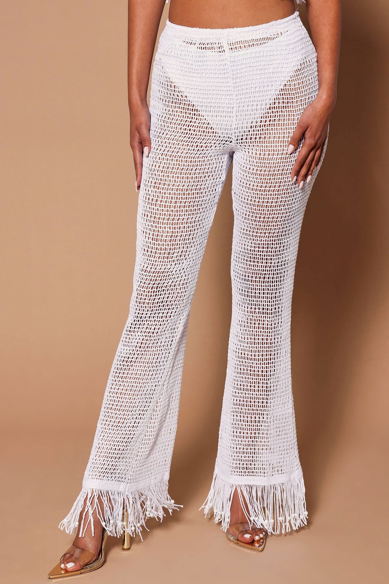 Bohemian Dreams Crochet Pant - White