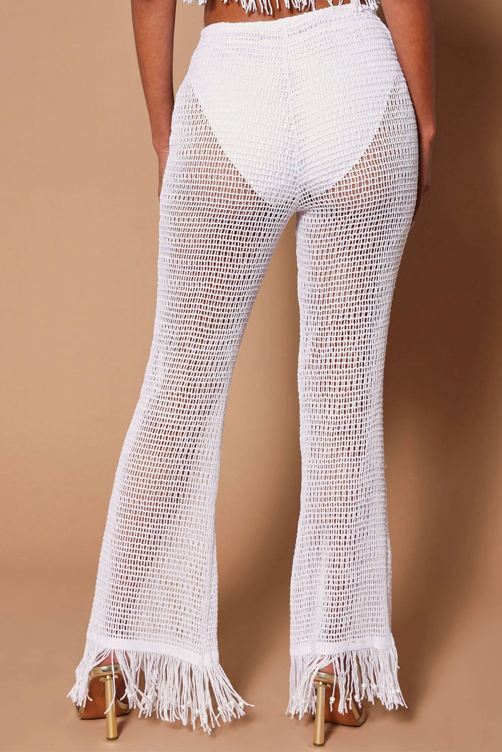 Bohemian Dreams Crochet Pant - White