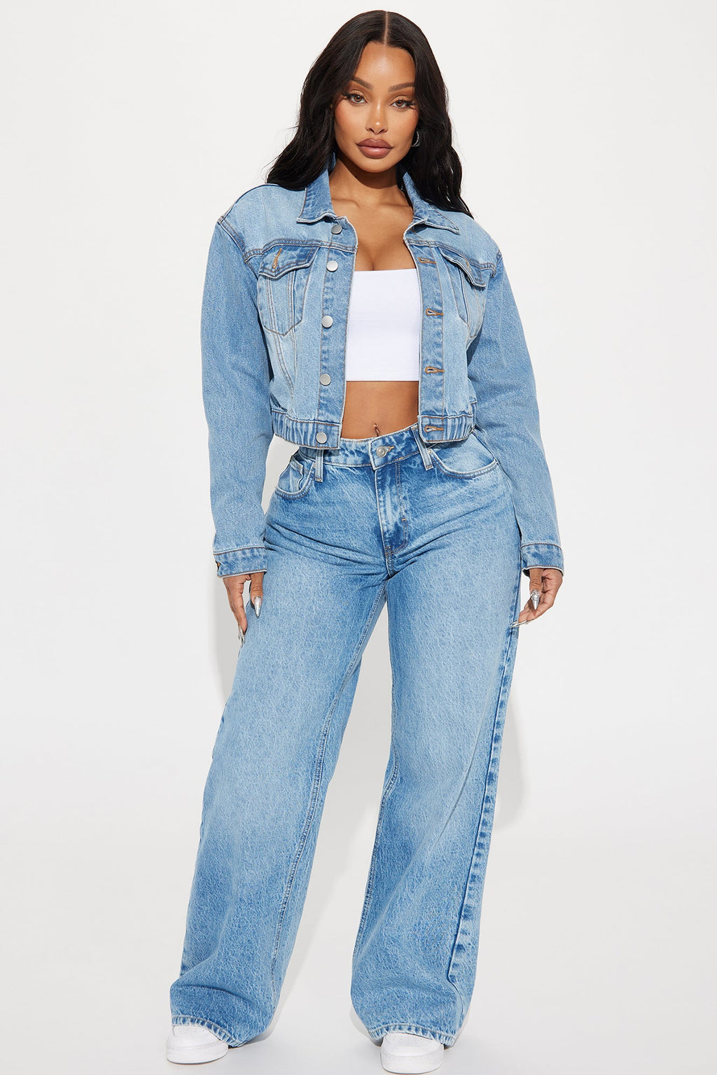 Out Of Time Denim Bomber Jacket - Light Wash