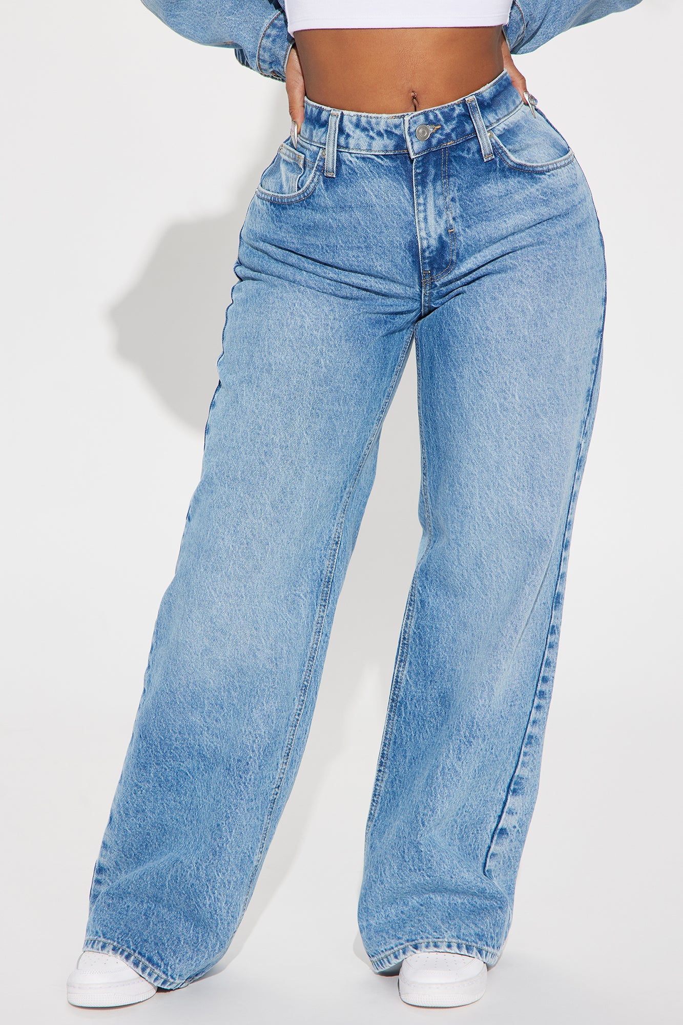 On To The Next Straight Leg Jeans - Medium Wash