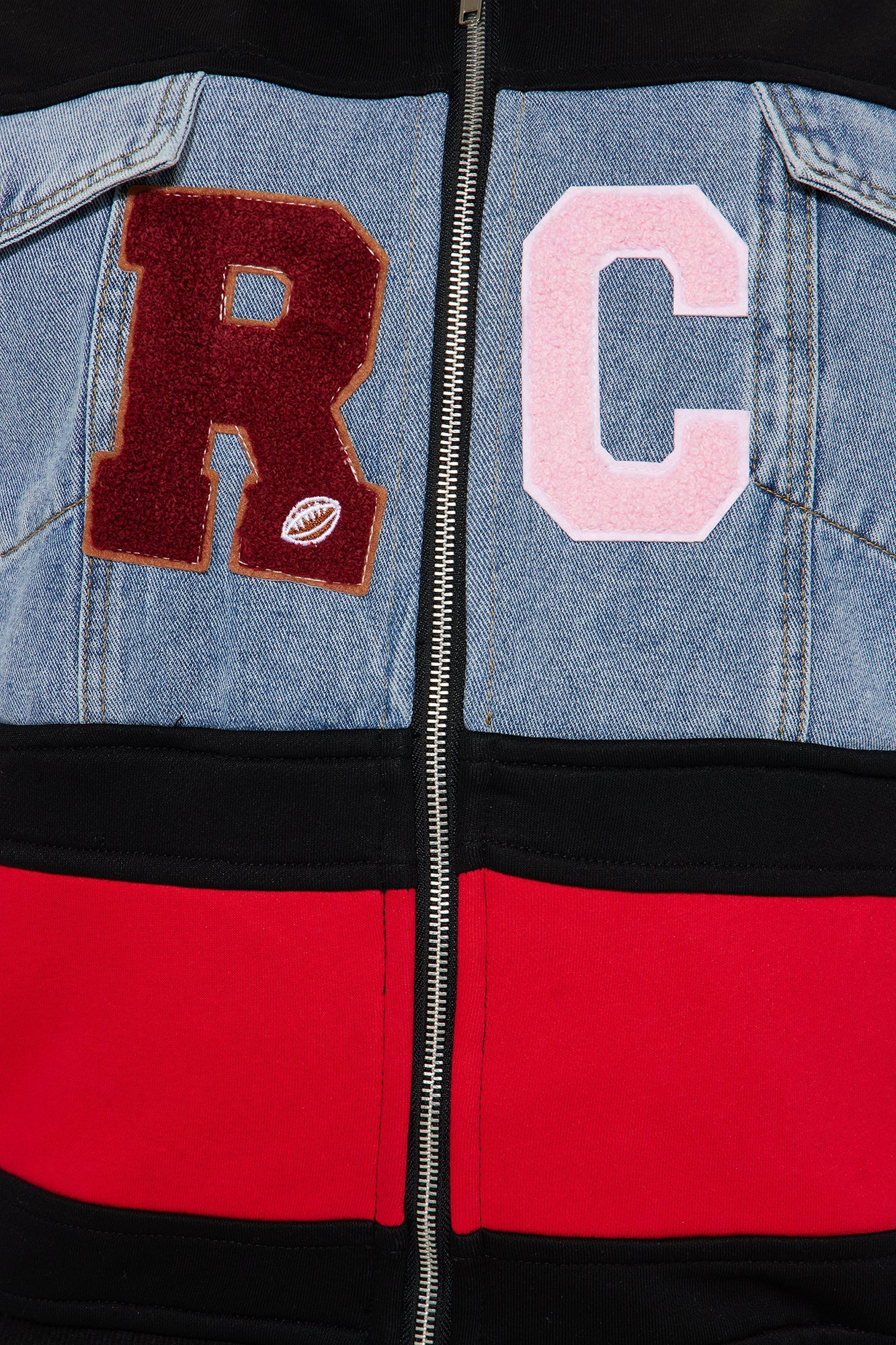 Street Smart Mix Media Jacket - Black/combo