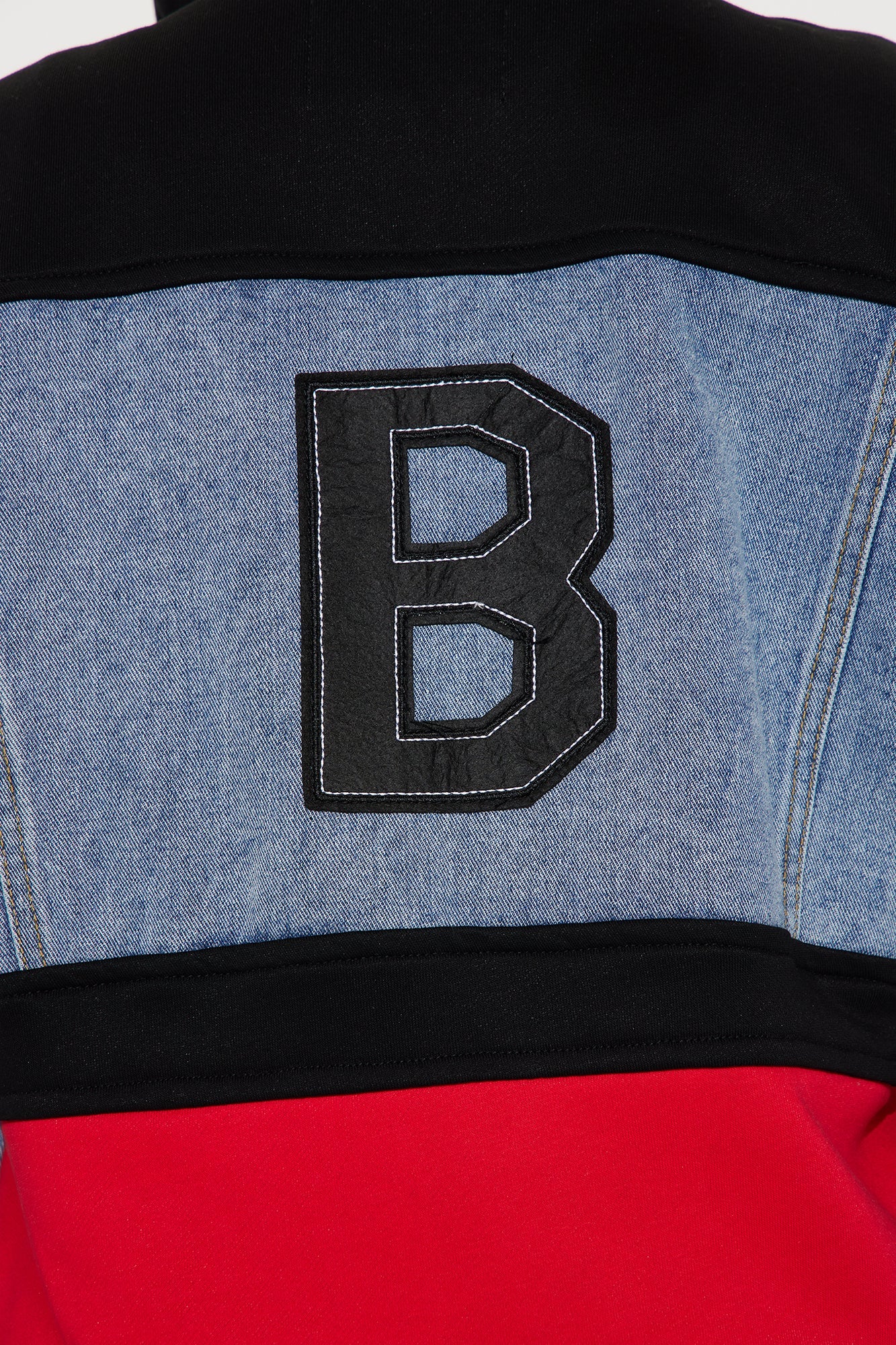 Street Smart Mix Media Jacket - Black/combo