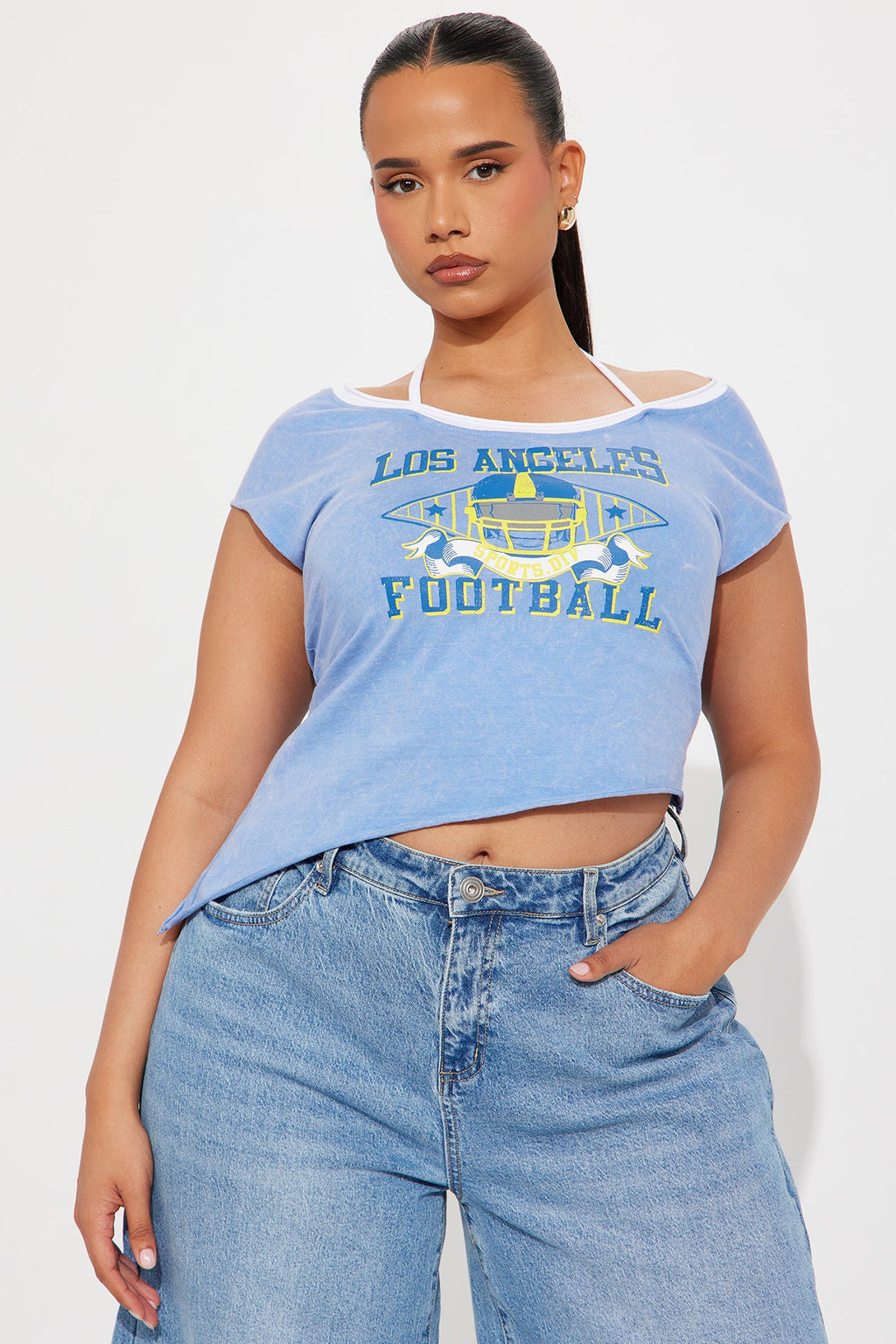 LA Football Double Layered Top - Blue