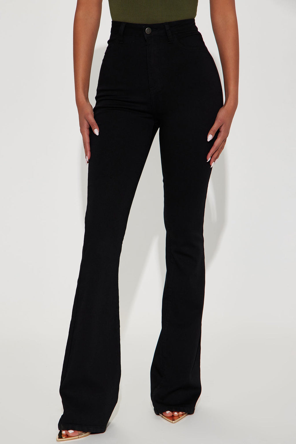 Tall Deep In My Soul Flare Jeans - Black