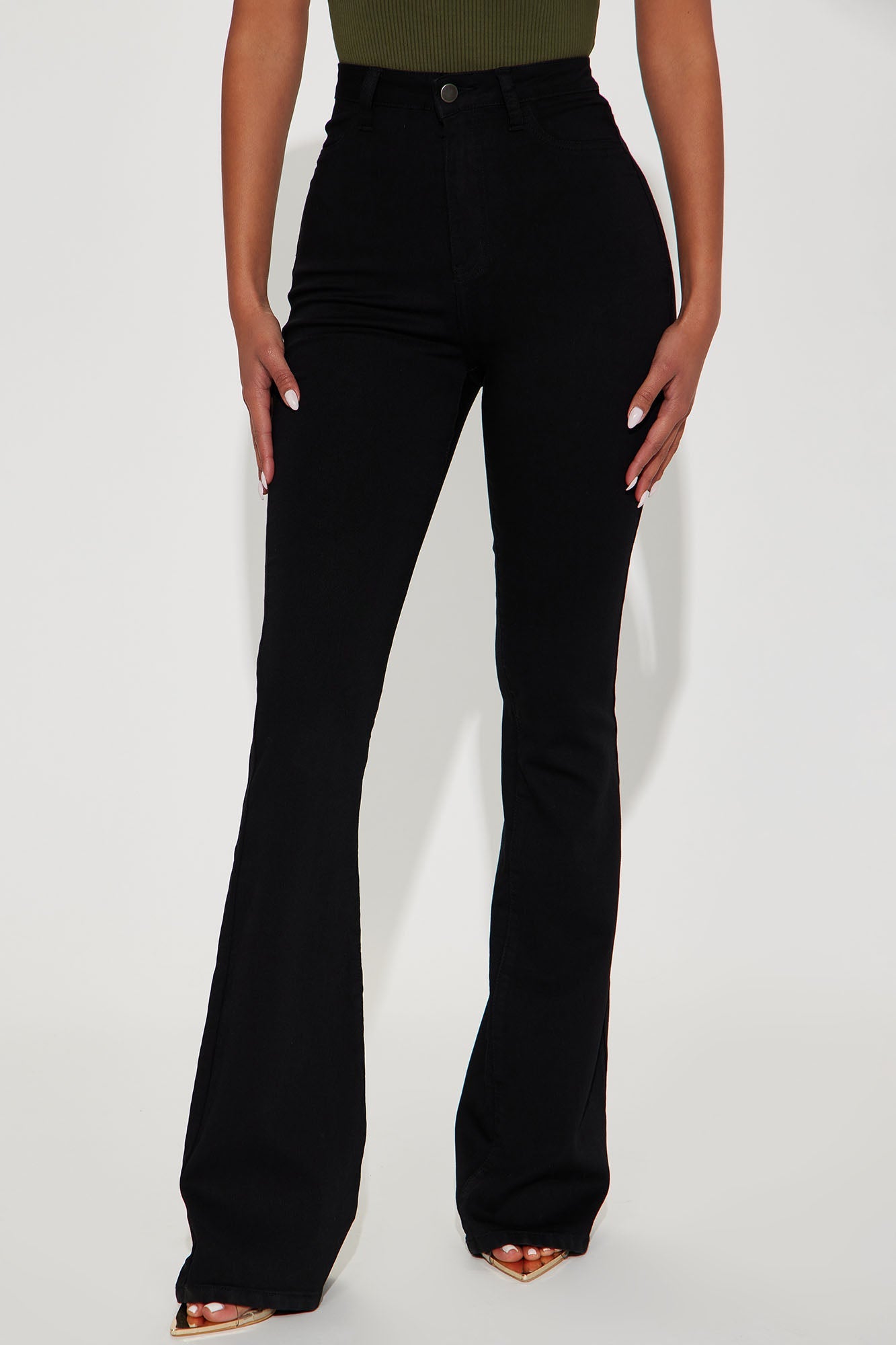 Tall Deep In My Soul Flare Jeans - Black