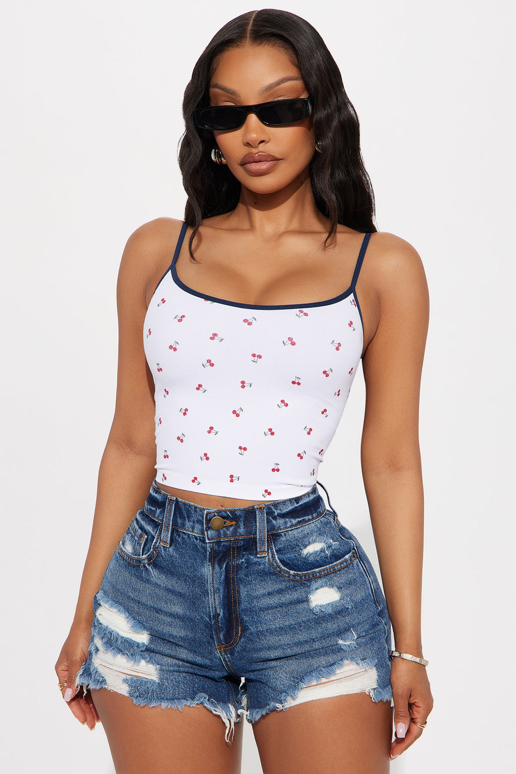 Extra Sweet Seamless Cami - White/combo