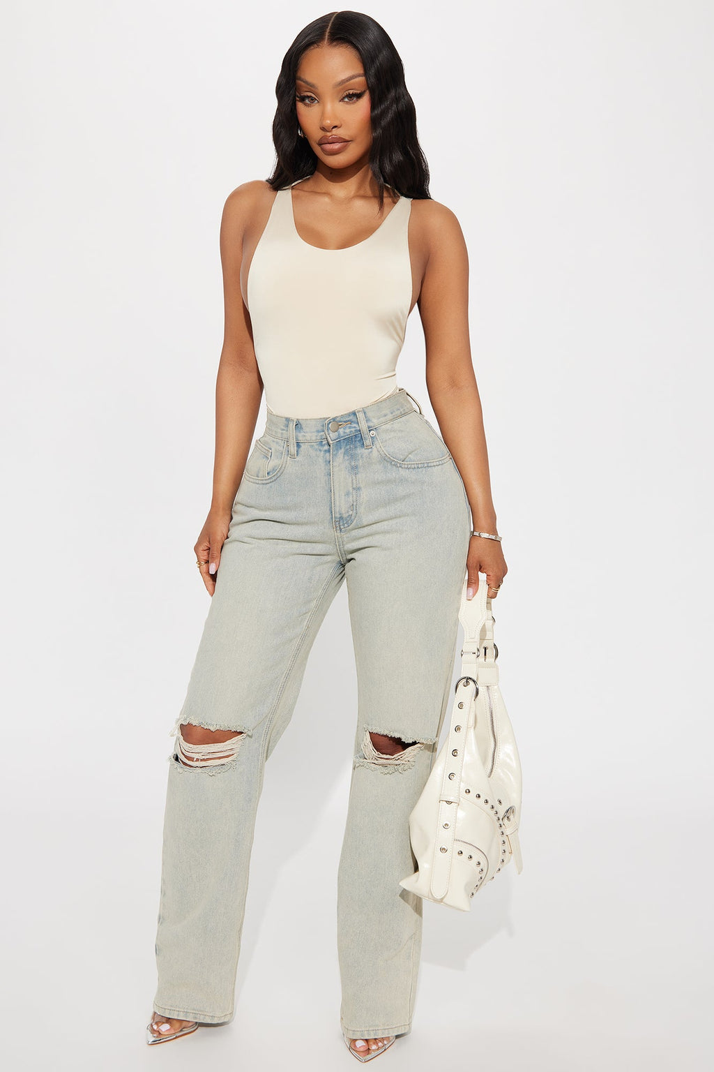 Martina Double Lined Bodysuit - Nude