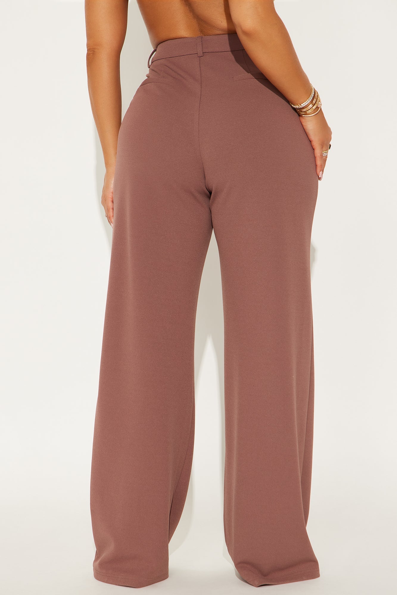 Elma Wide Leg Trouser - Mauve