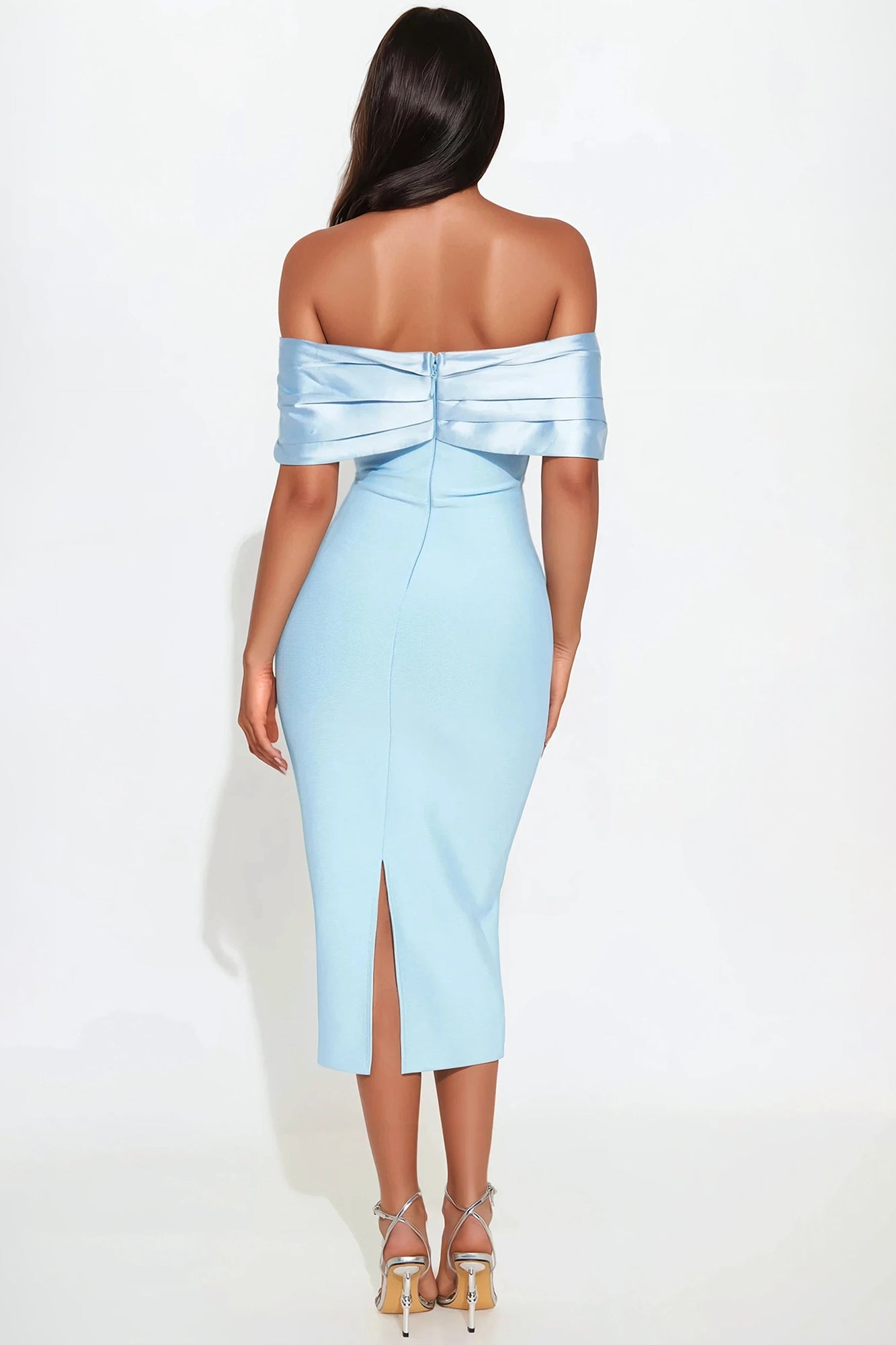Westwood Bandage Midi Dress - Light Blue