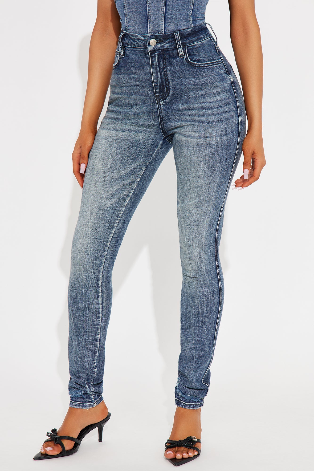 Tall Long Story Short Sculpting Stretch Skinny Jeans - Medium Wash