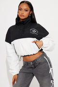 LA Sports Club Athletic Windbreaker - Black/White
