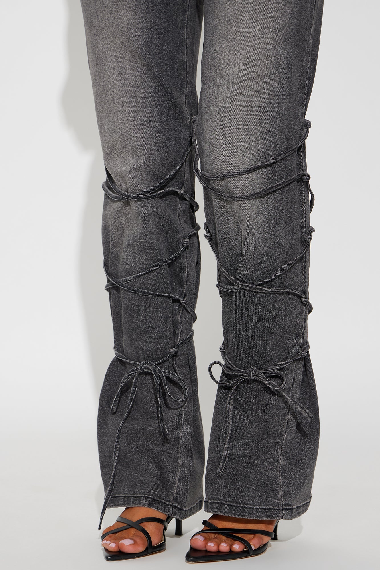 Be For Real Womens High Rise Bootcut Jeans - Black Wash