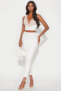 Forever Yours Bandage Skirt Set - White