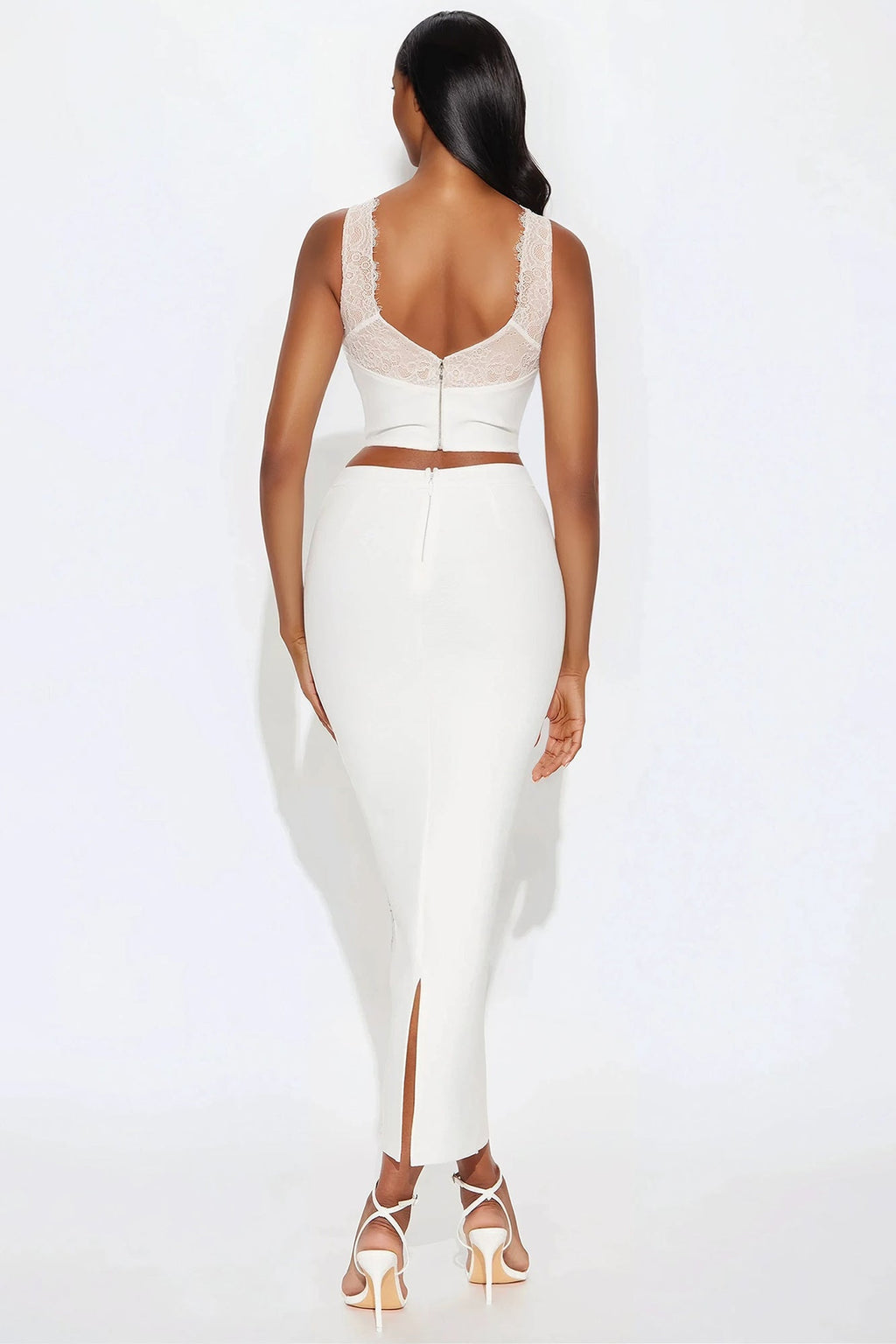 Forever Yours Bandage Skirt Set - White