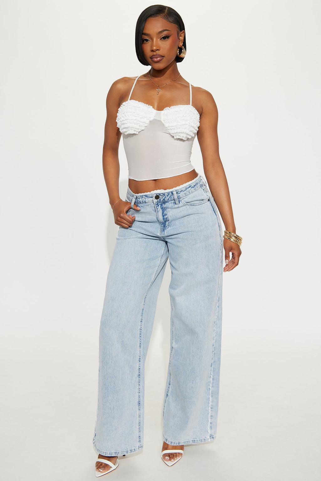 Lacey Baggy Wide Leg Jean - Light Wash