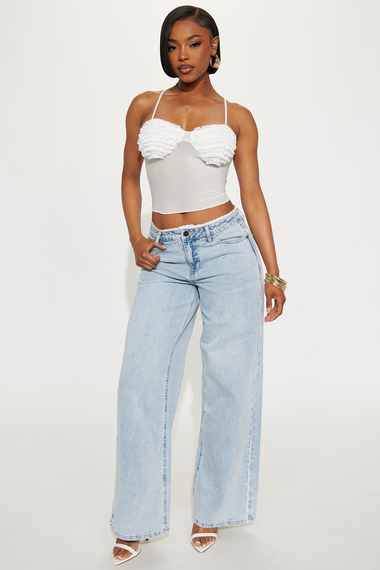 Lacey Baggy Wide Leg Jean - Light Wash