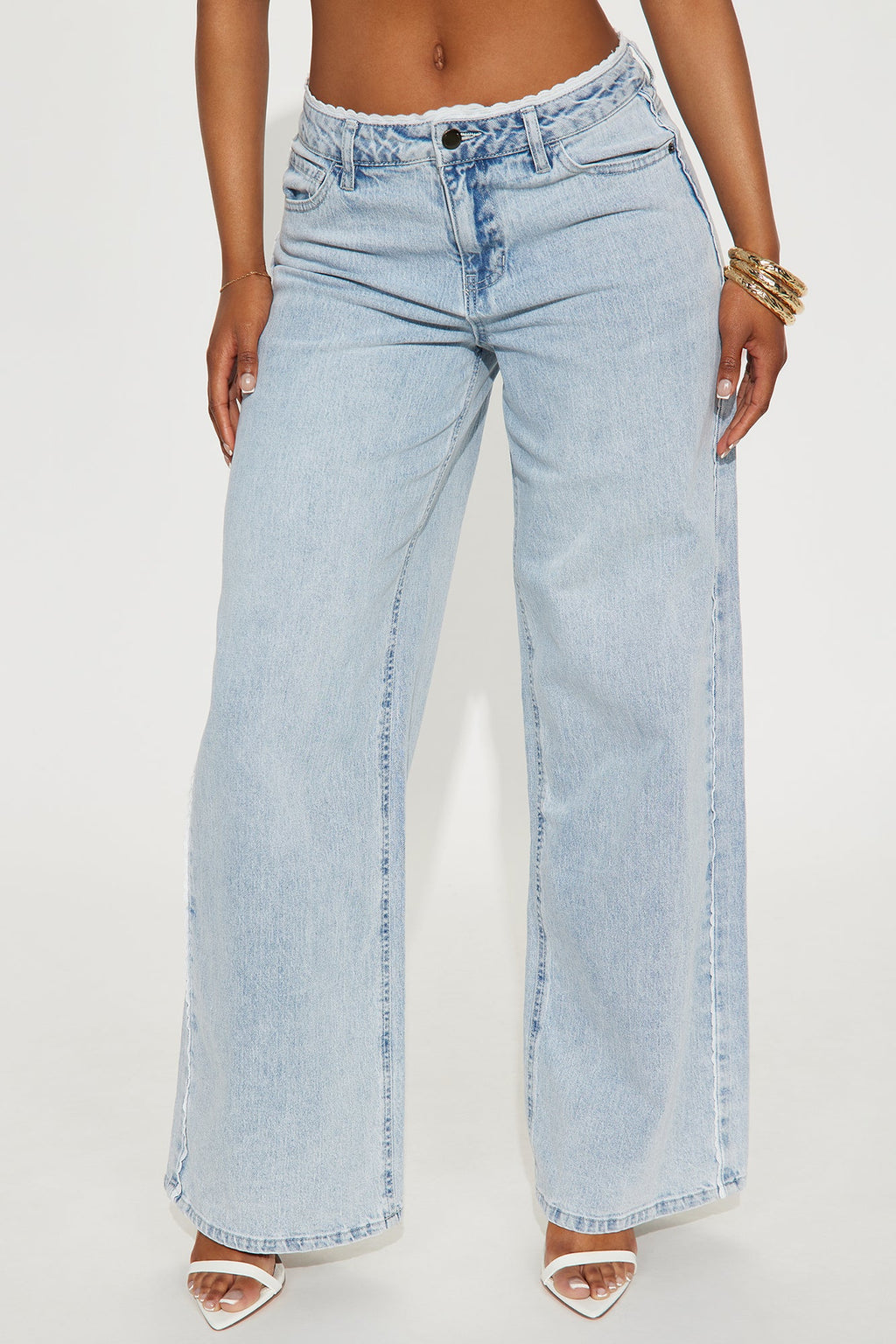 Lacey Baggy Wide Leg Jean - Light Wash