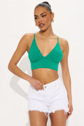 Everyday Seamless Bralette - Green