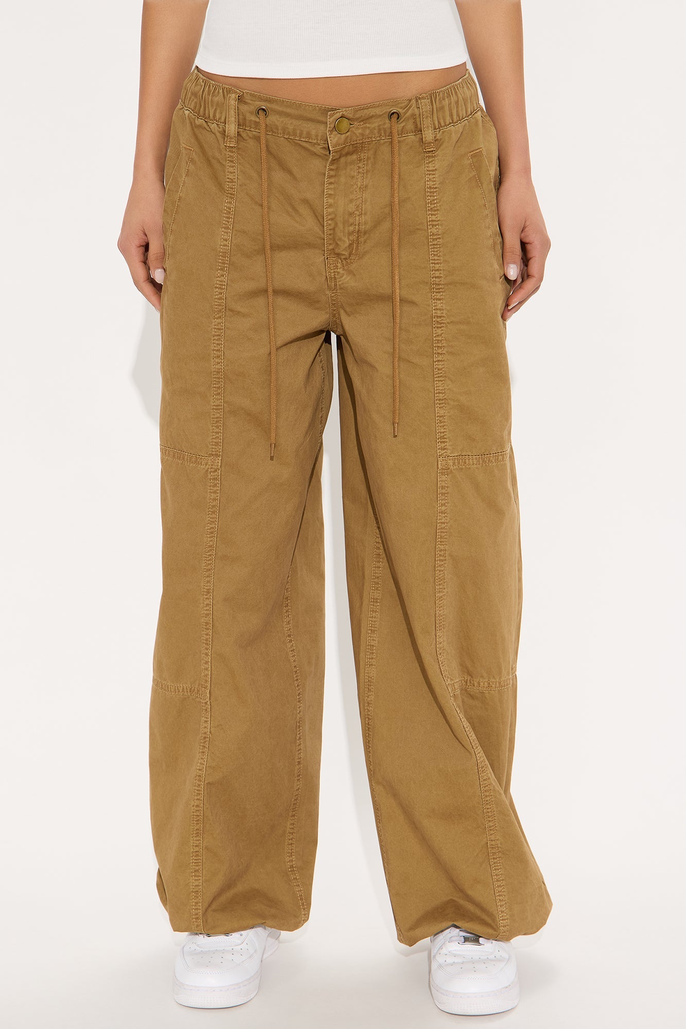 Olivia Wide Leg Jogger - Mocha