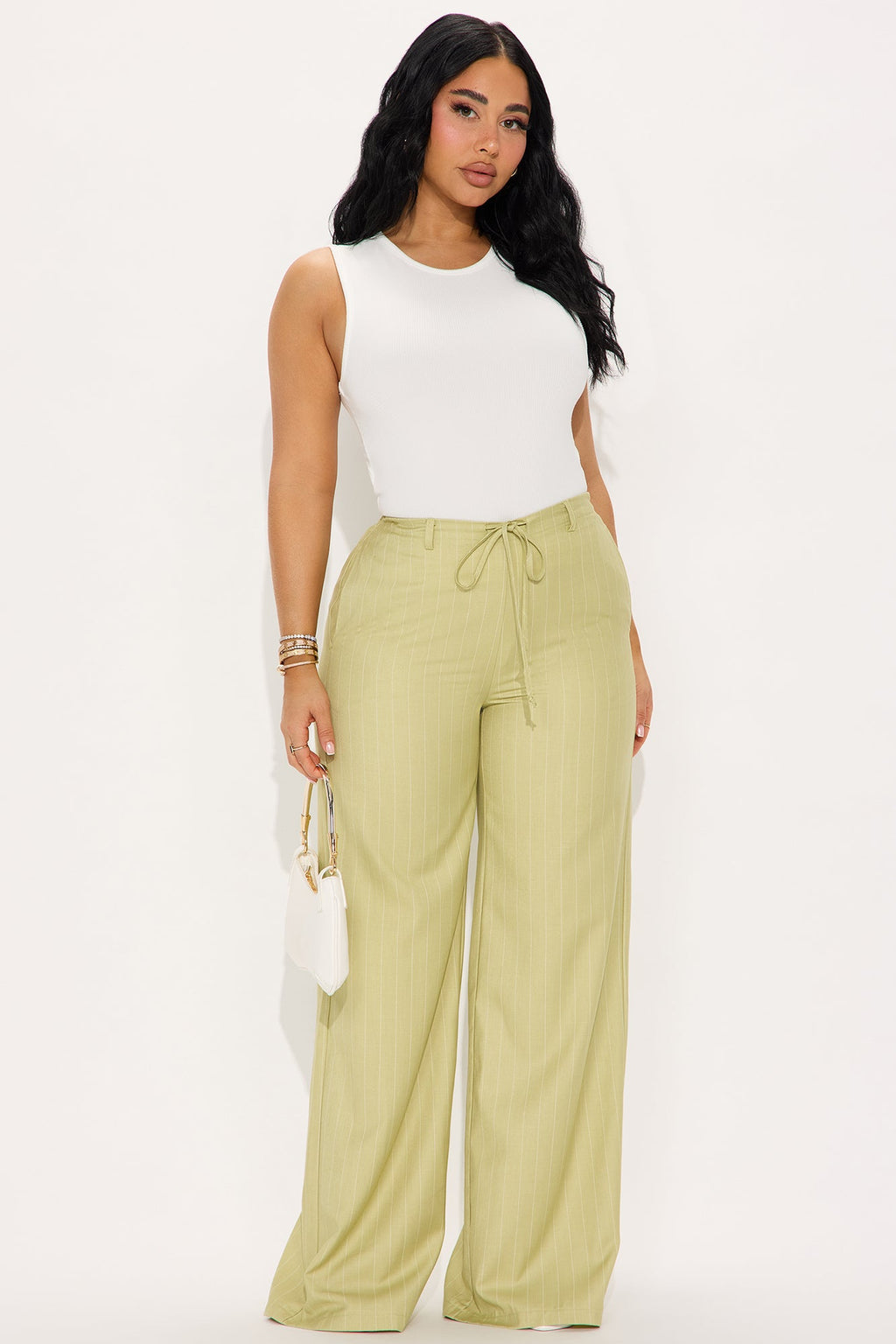 Erica Ribbed Cut Out Top - Off White