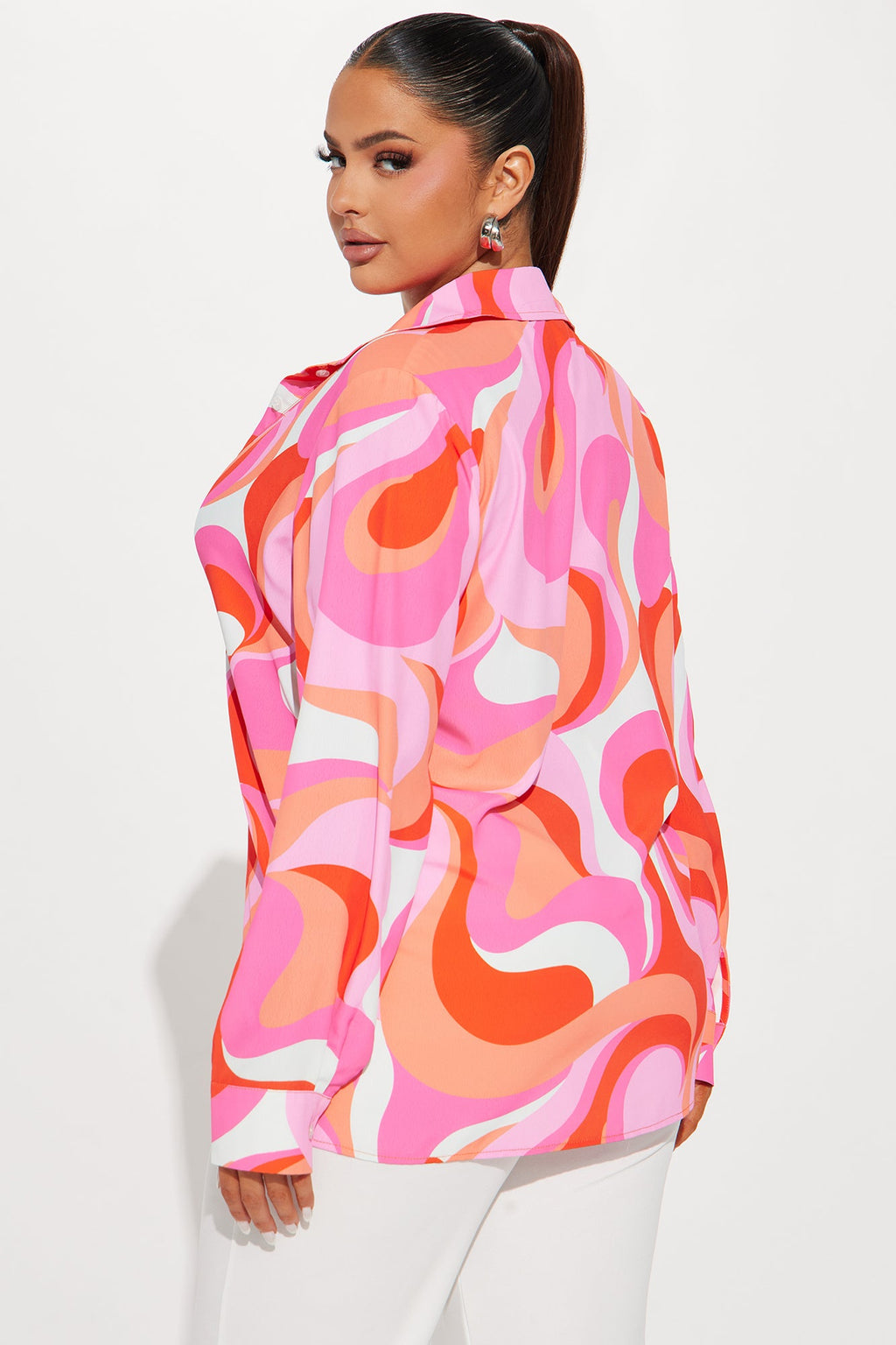 Perfect Vision Printed Shirt - Pink/combo