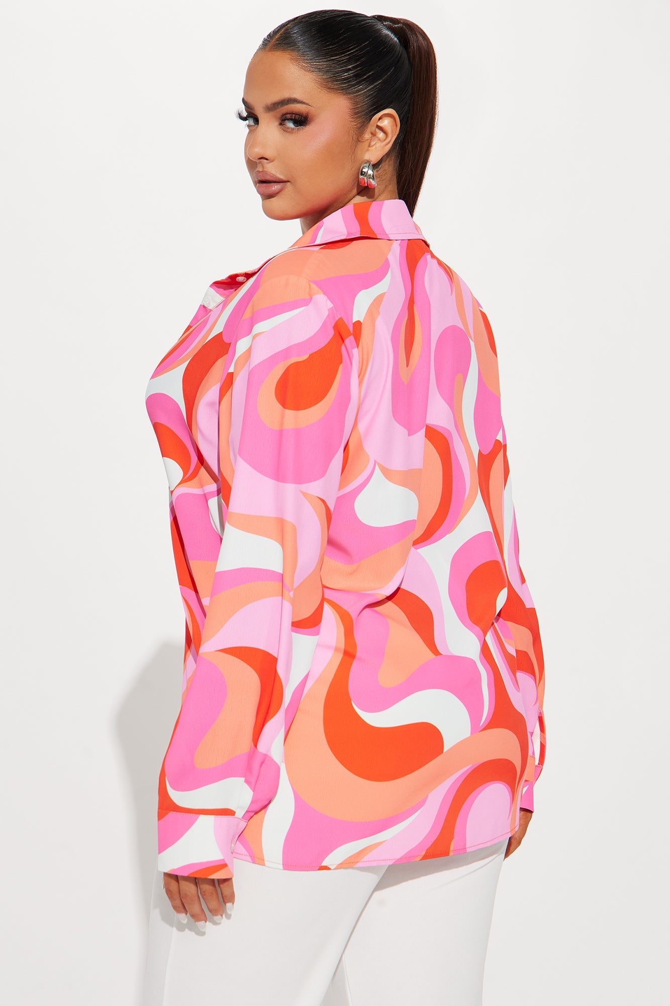 Perfect Vision Printed Shirt - Pink/combo