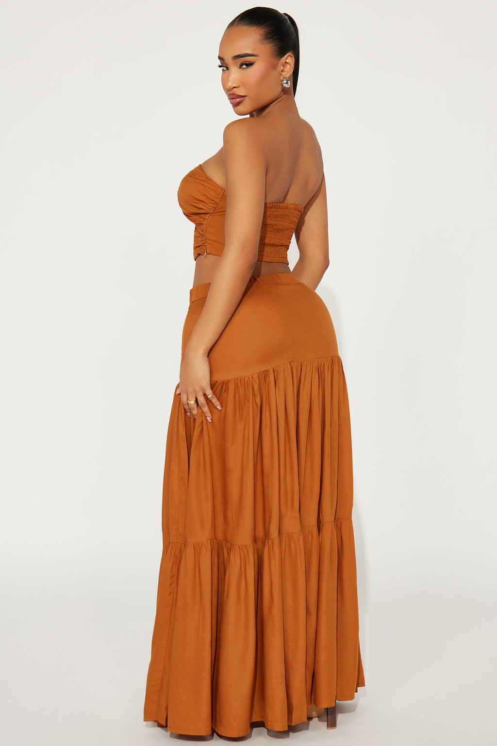 Wonderful Life Skirt Set - Brown