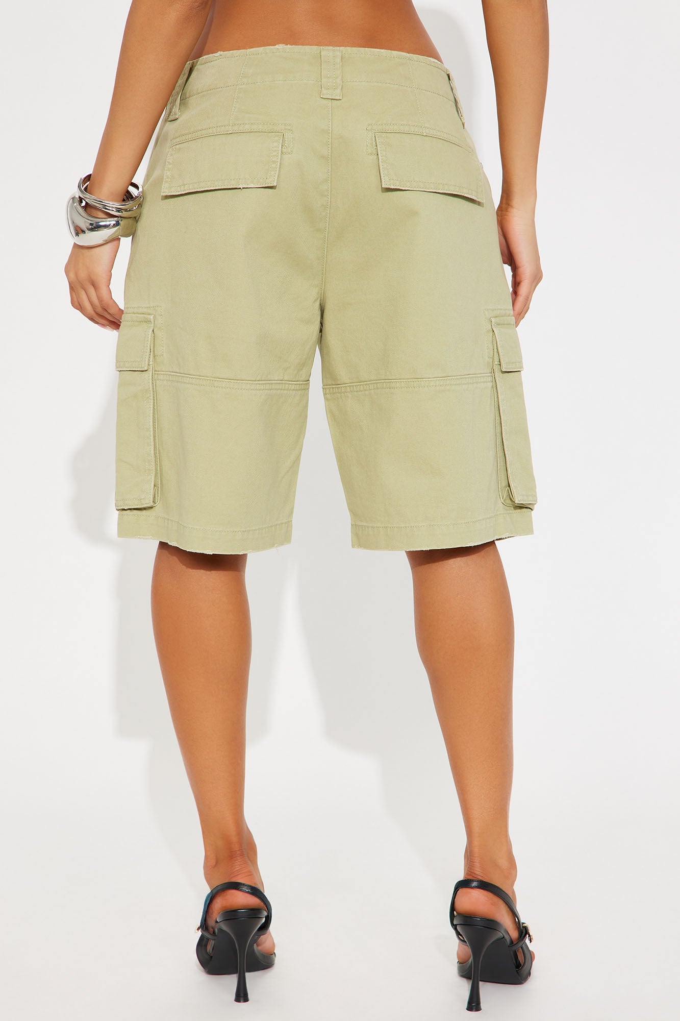 Mixed Emotions Cargo Bermuda Short - Sage