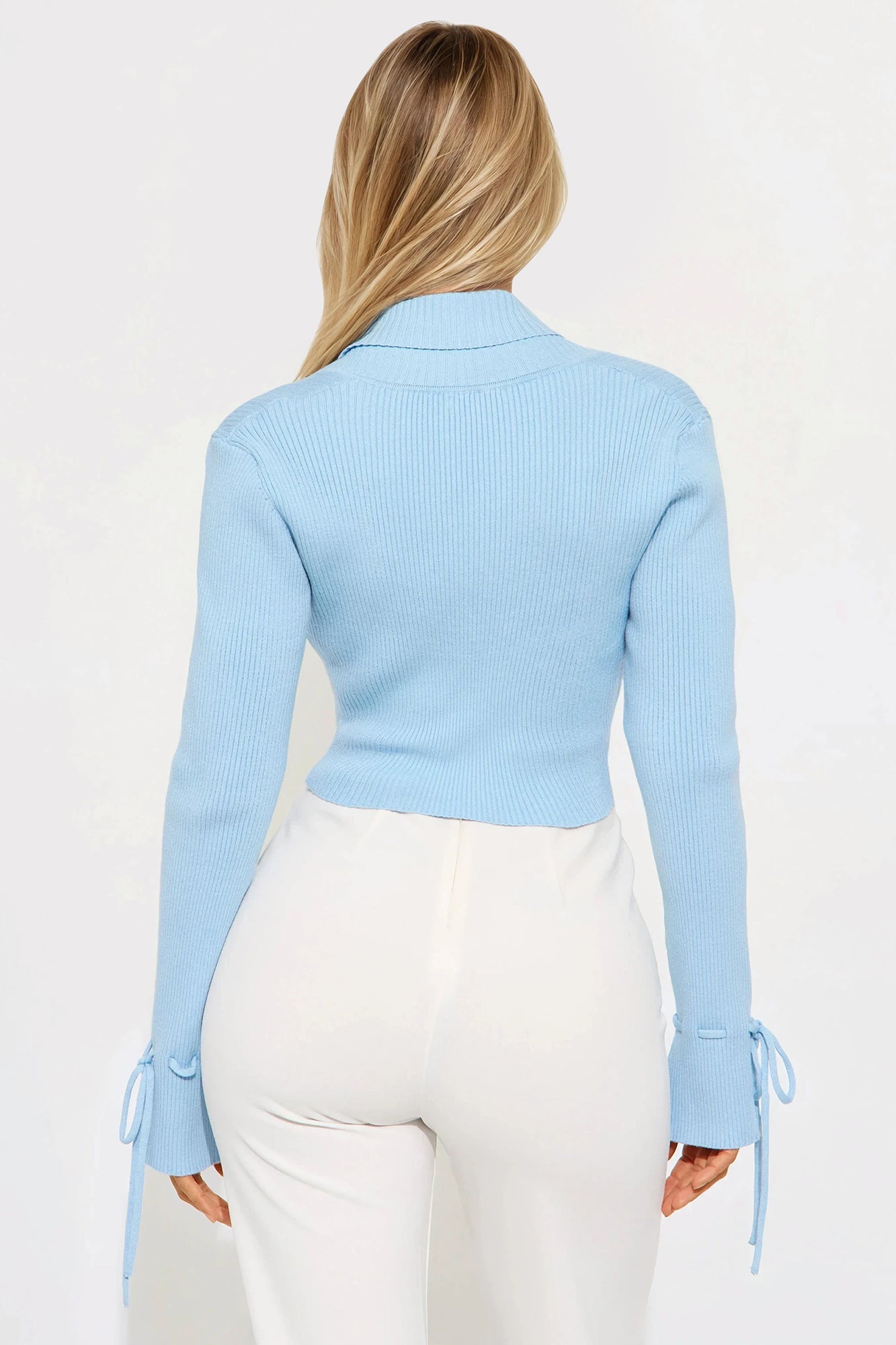 Effortlessly Cute 2 Piece Sweater Top - Blue/combo