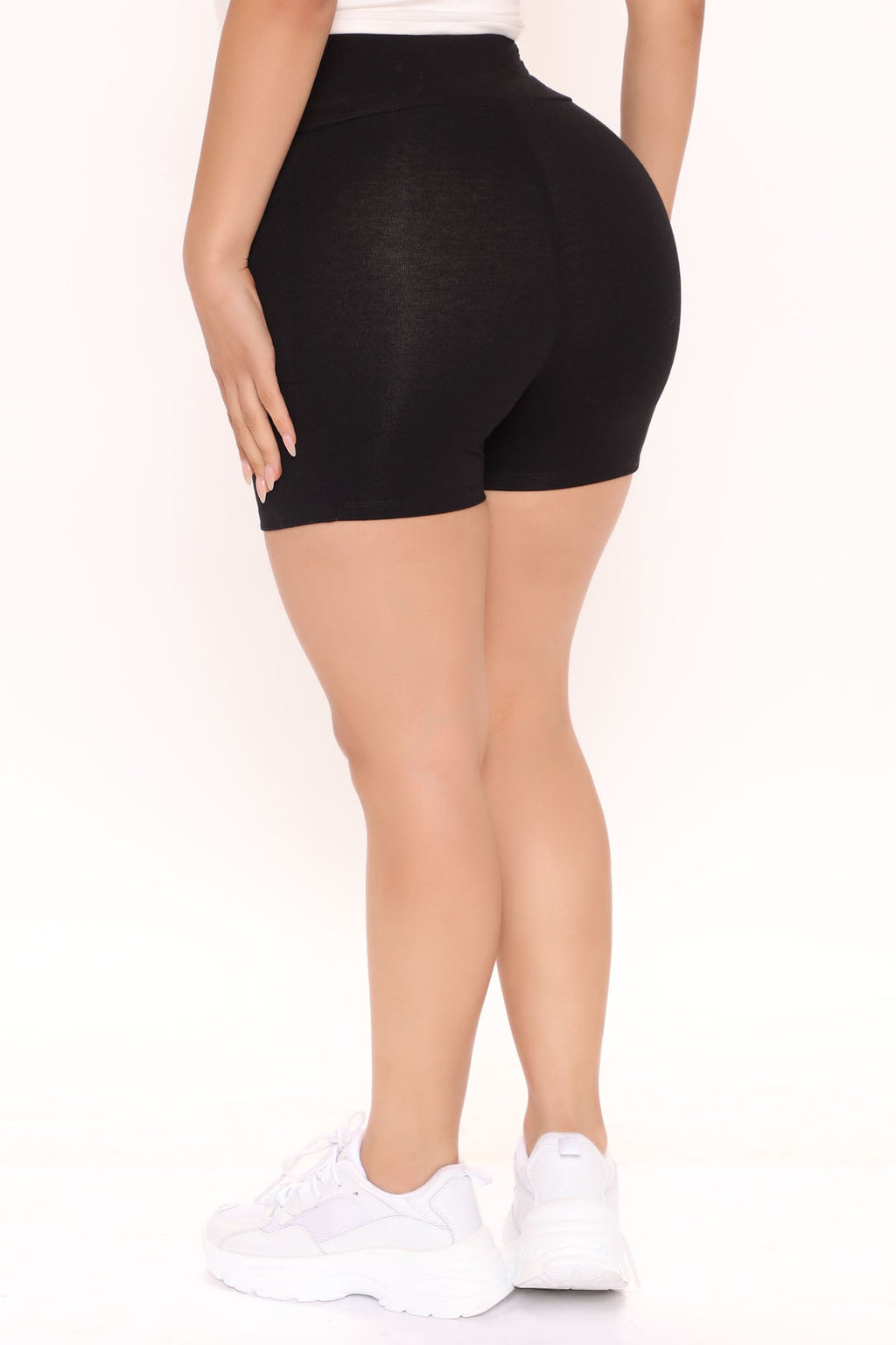 Abbey High Rise Biker Short - Black