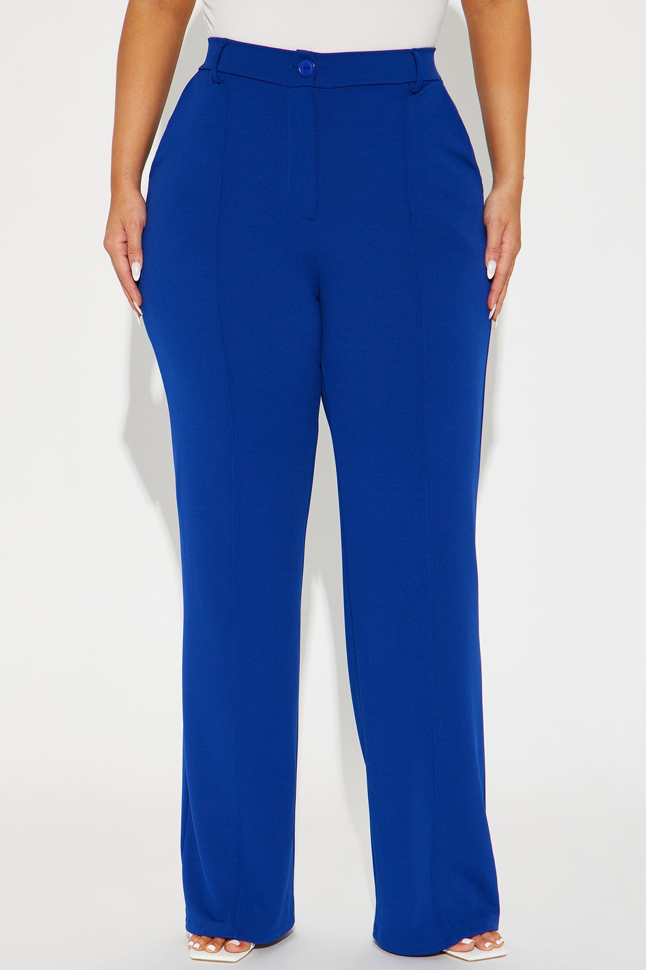 Heidi Wide Leg Trouser Pant - Royal