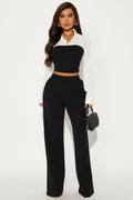 Corporate Cutie Pant Set - Black