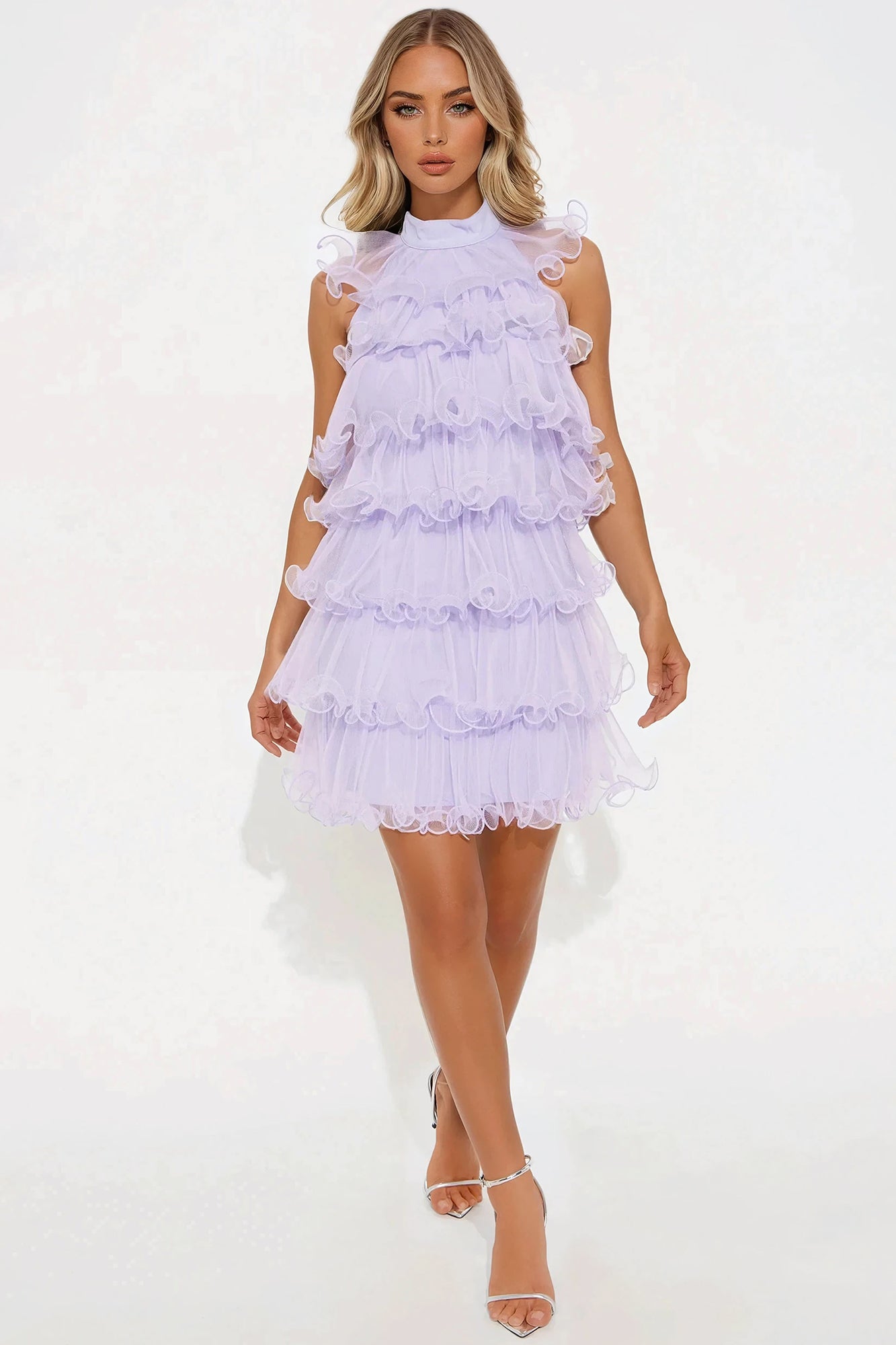 Antonia Tulle Mini Dress - Lavender