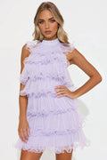 Antonia Tulle Mini Dress - Lavender