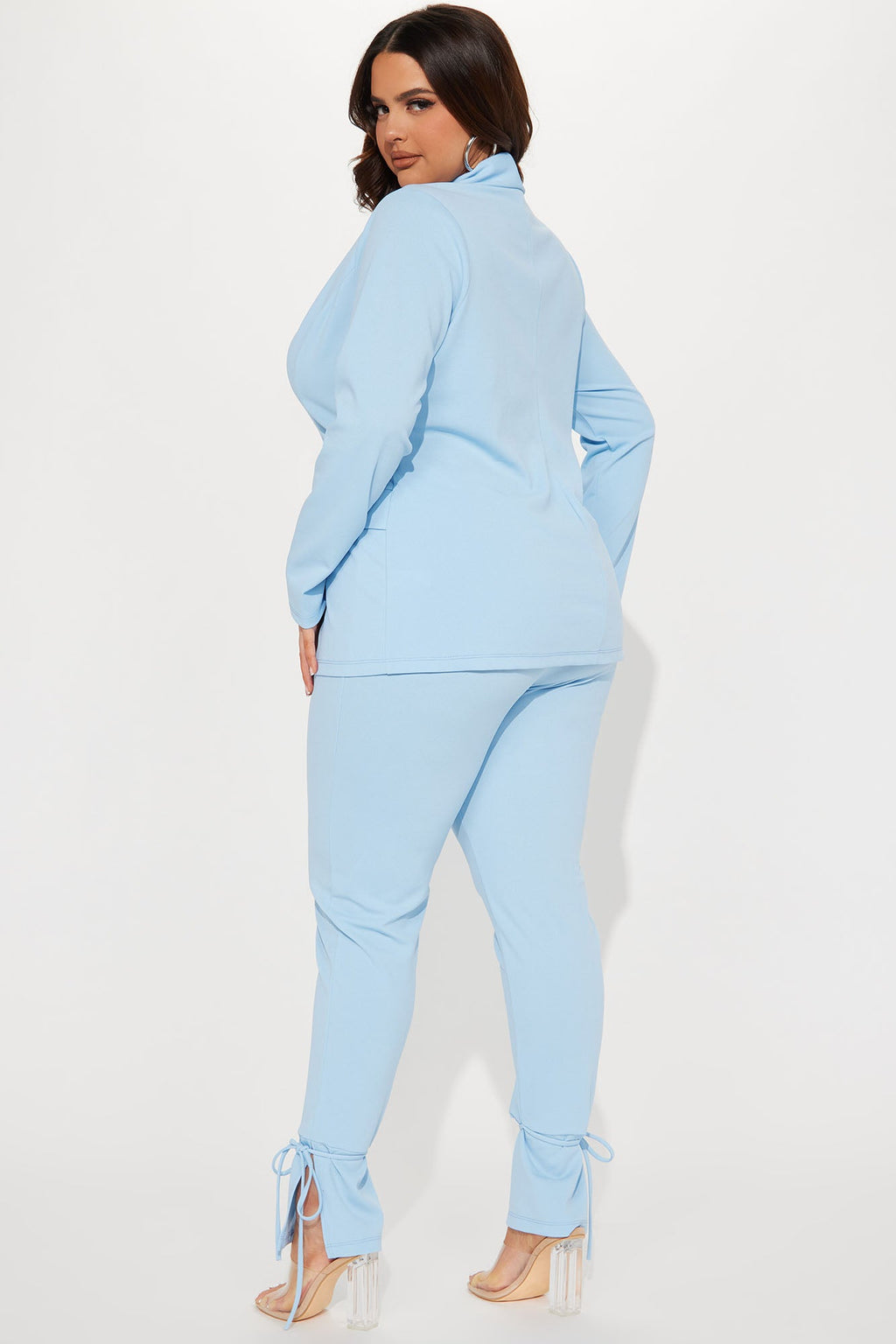 Head Of The Table Pant Suit - Light Blue