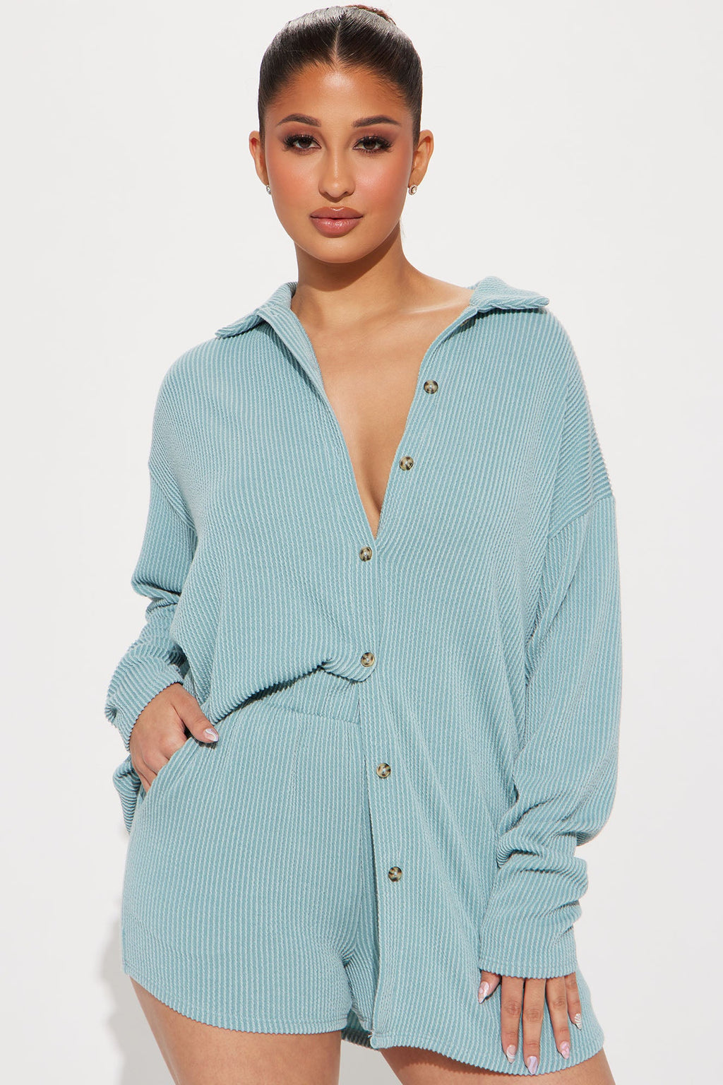 Bianca Short Set - Sage