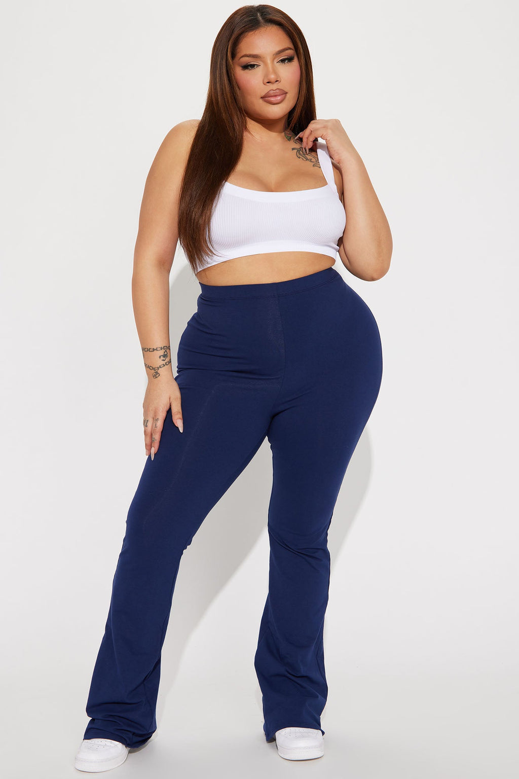 Adriana Flare Pant - Navy