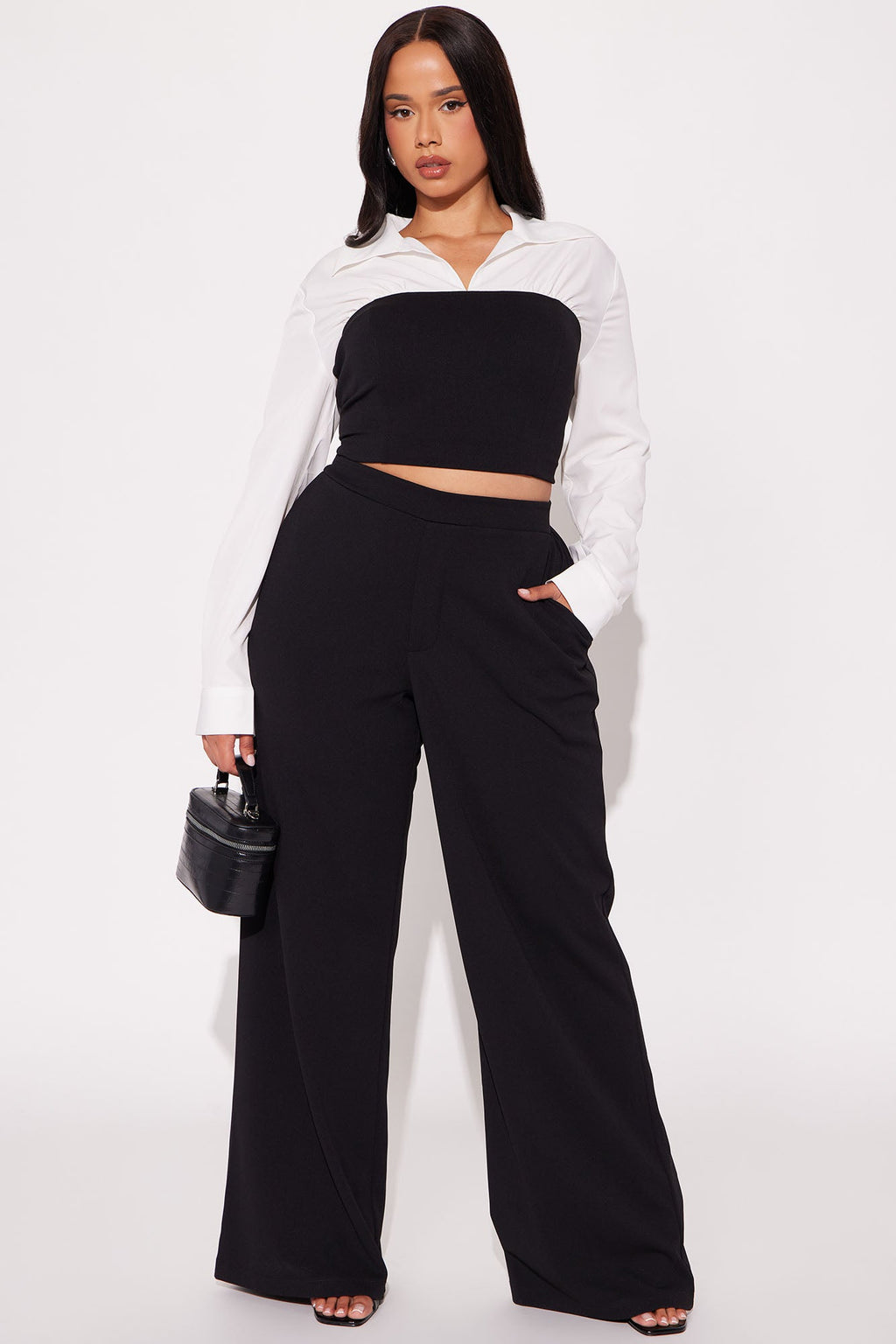 Corporate Cutie Pant Set - Black