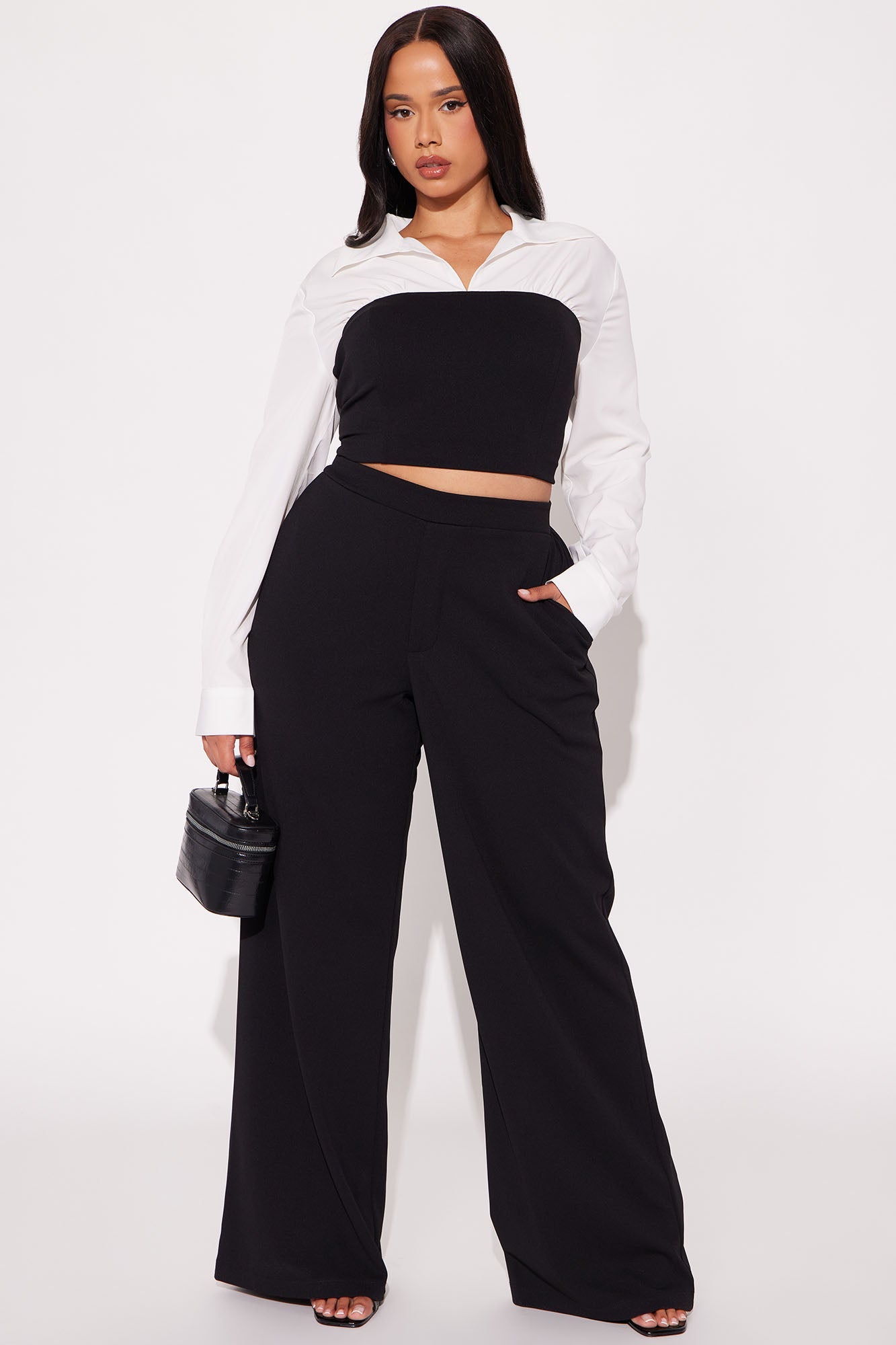 Corporate Cutie Pant Set - Black