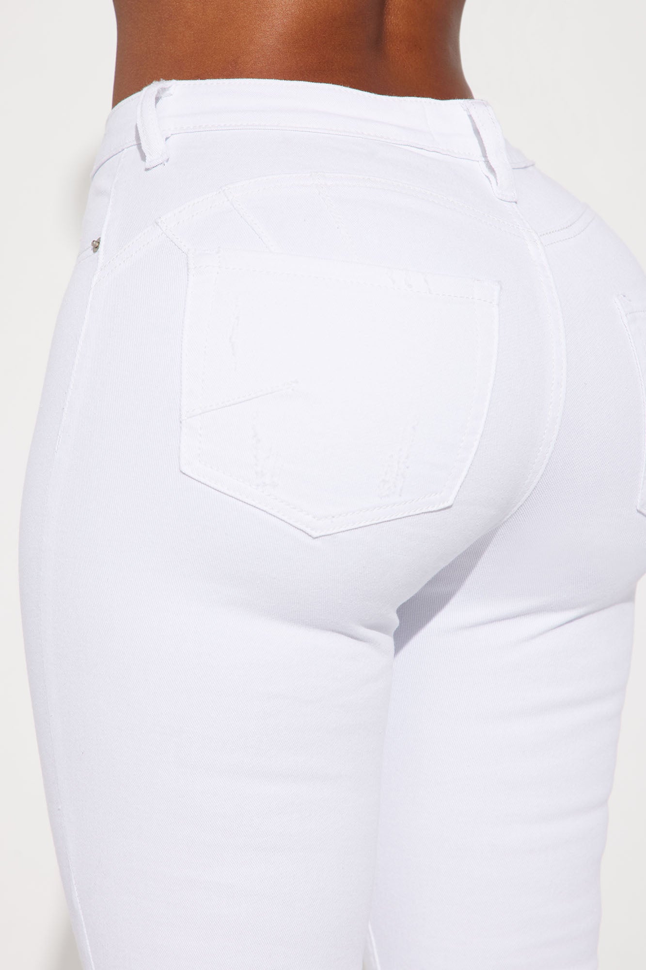 Tampa Booty Lifting Ripped Mid Rise Stretch Skinny Jeans - White