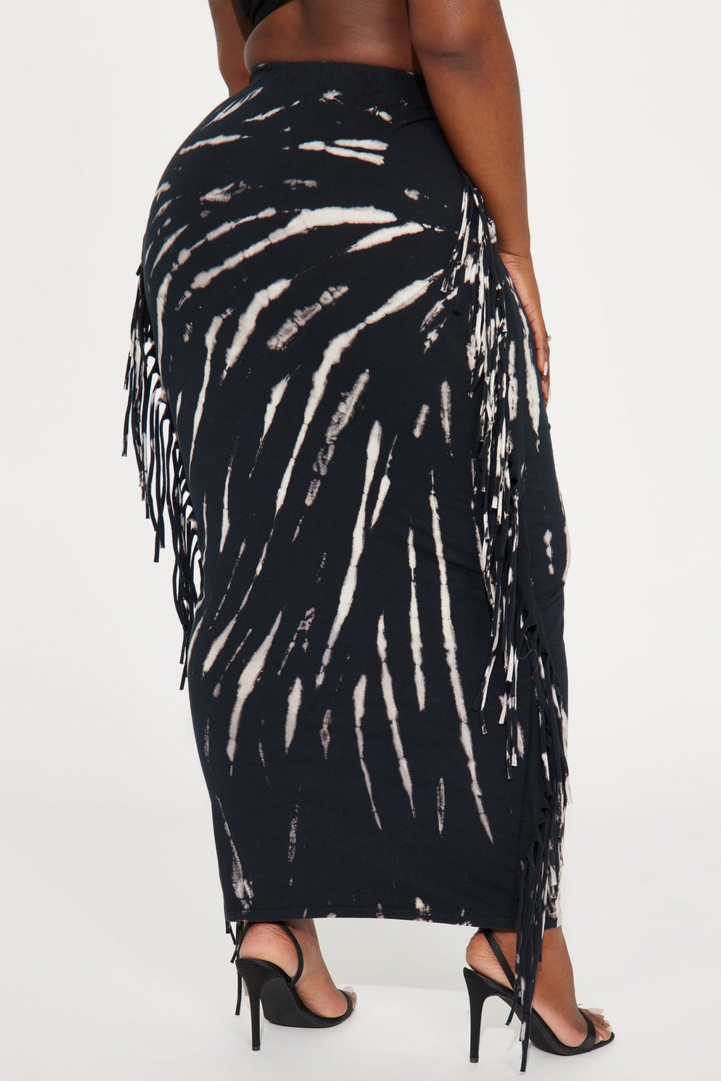 Damari Tie Dye Maxi Skirt - Black/combo