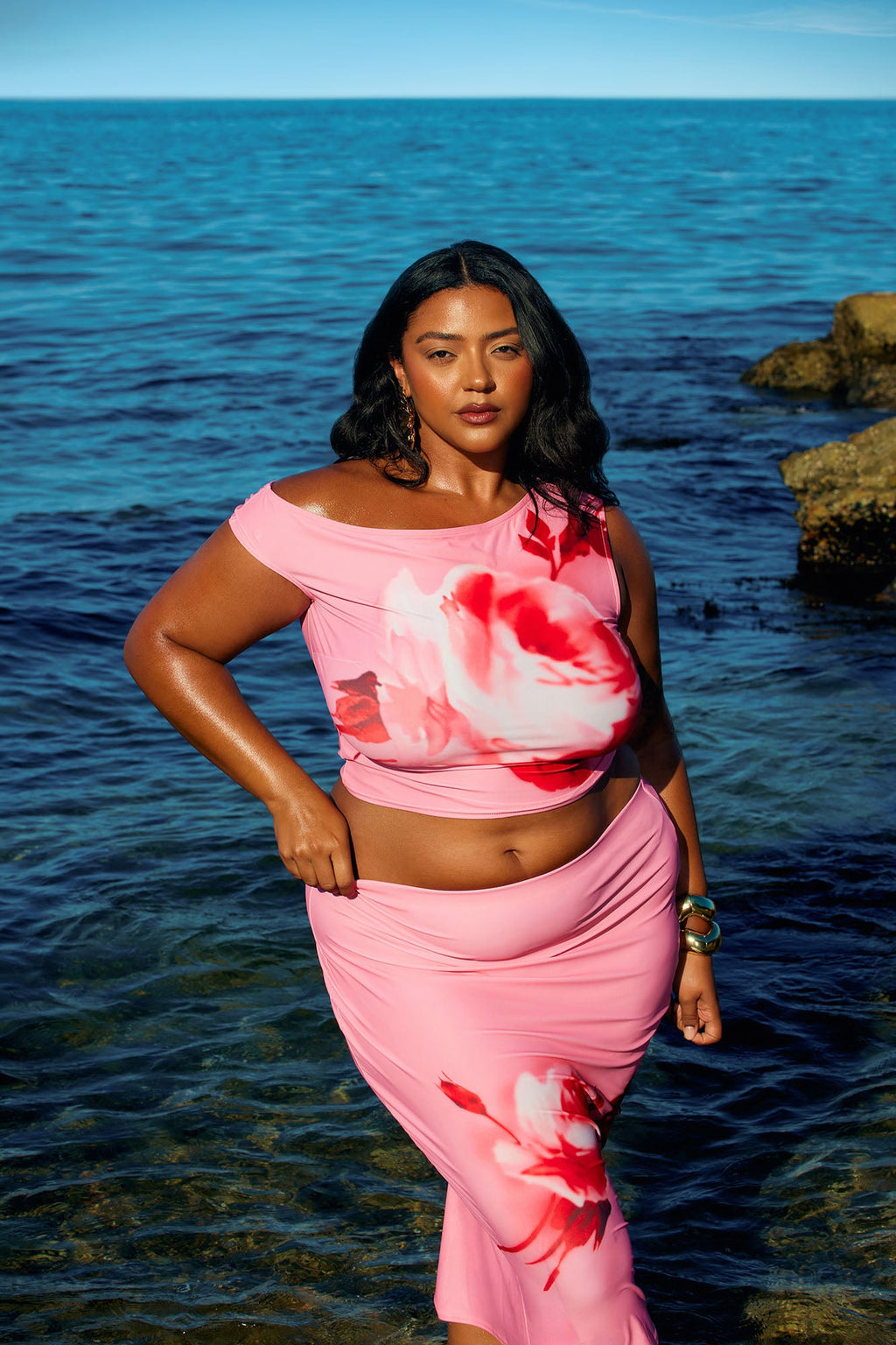 In Bloom Skirt Set  - Pink