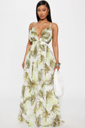 Lani Printed Maxi Dress - Ivory/combo