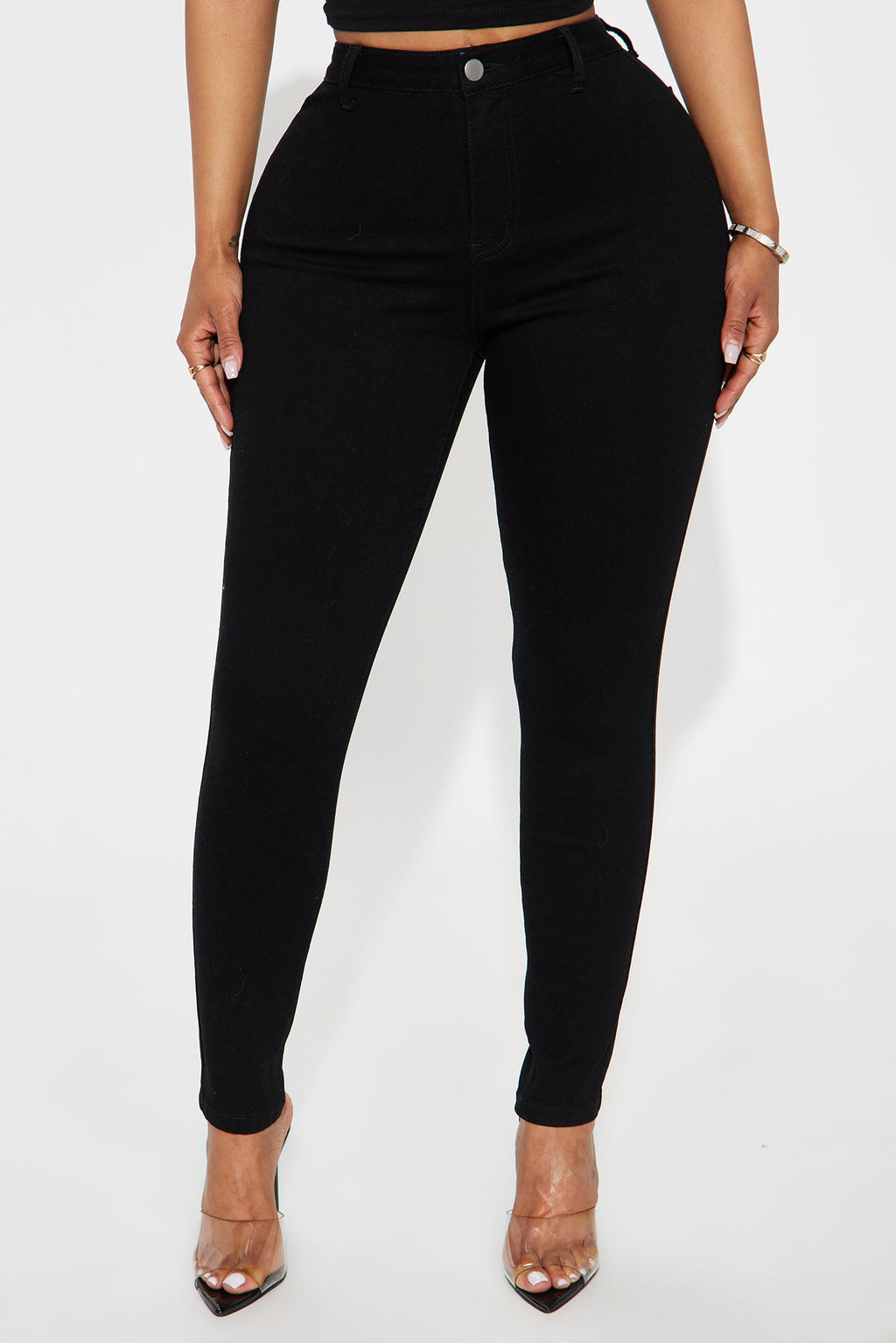 Petite Enough Said High Stretch Skinny Jean - Black