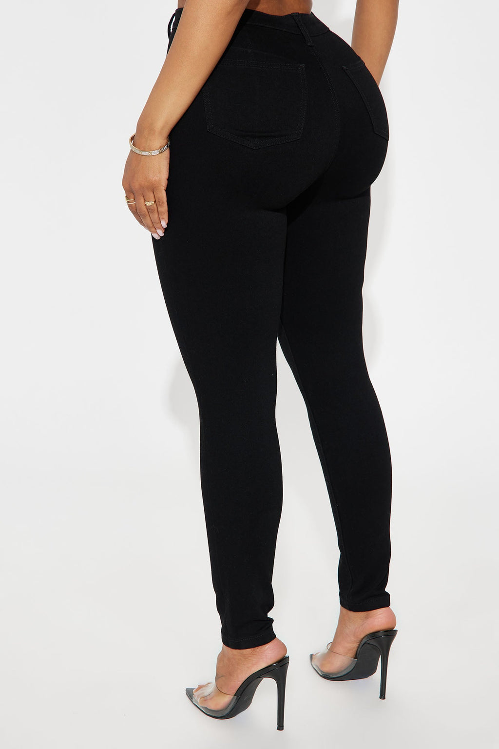 Petite Enough Said High Stretch Skinny Jean - Black