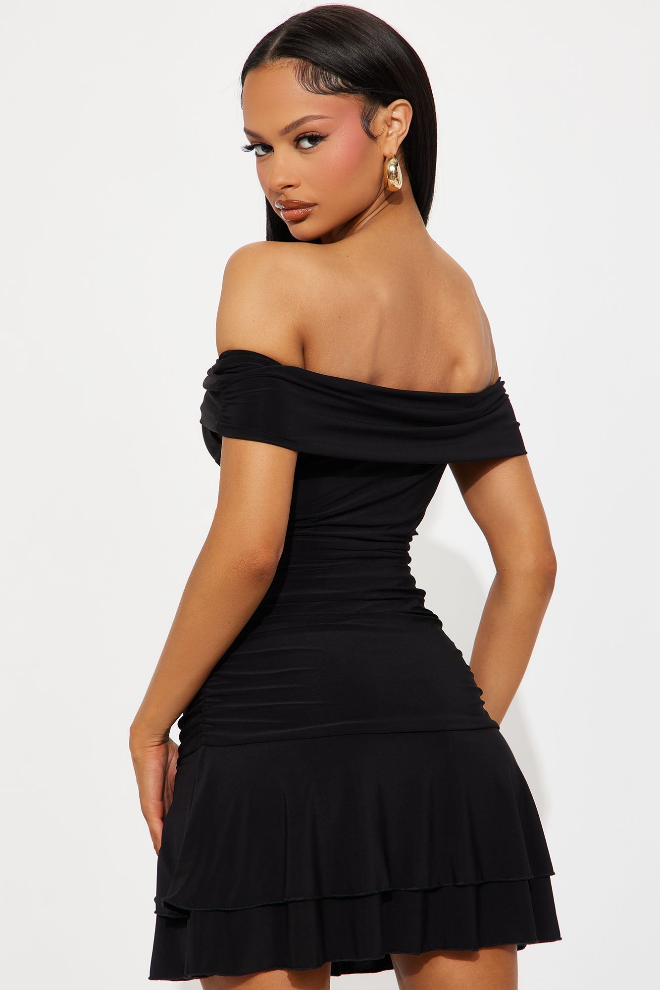 Teagan Strapless Mini Dress - Black