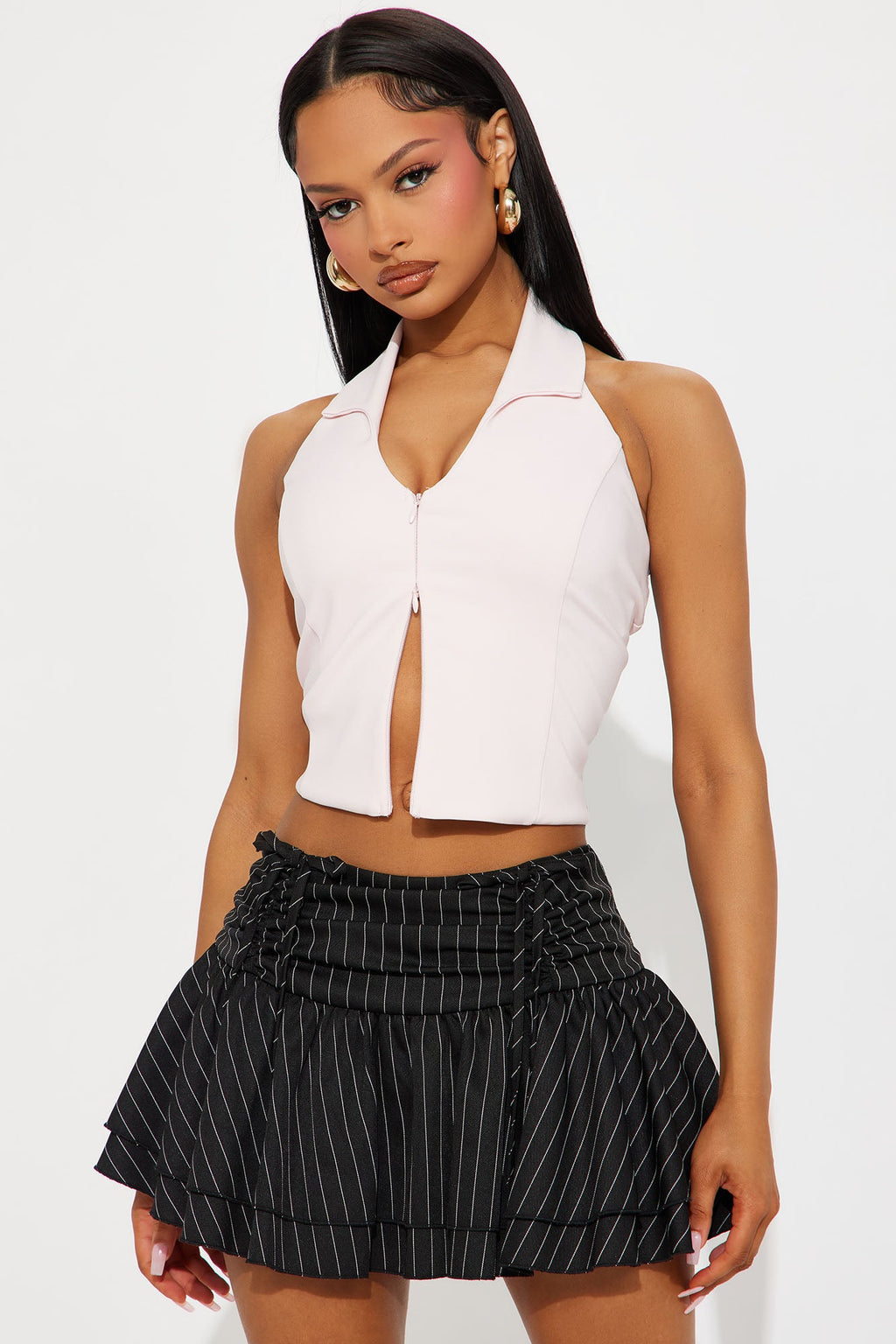 Tell Me Something Halter Top - Pink