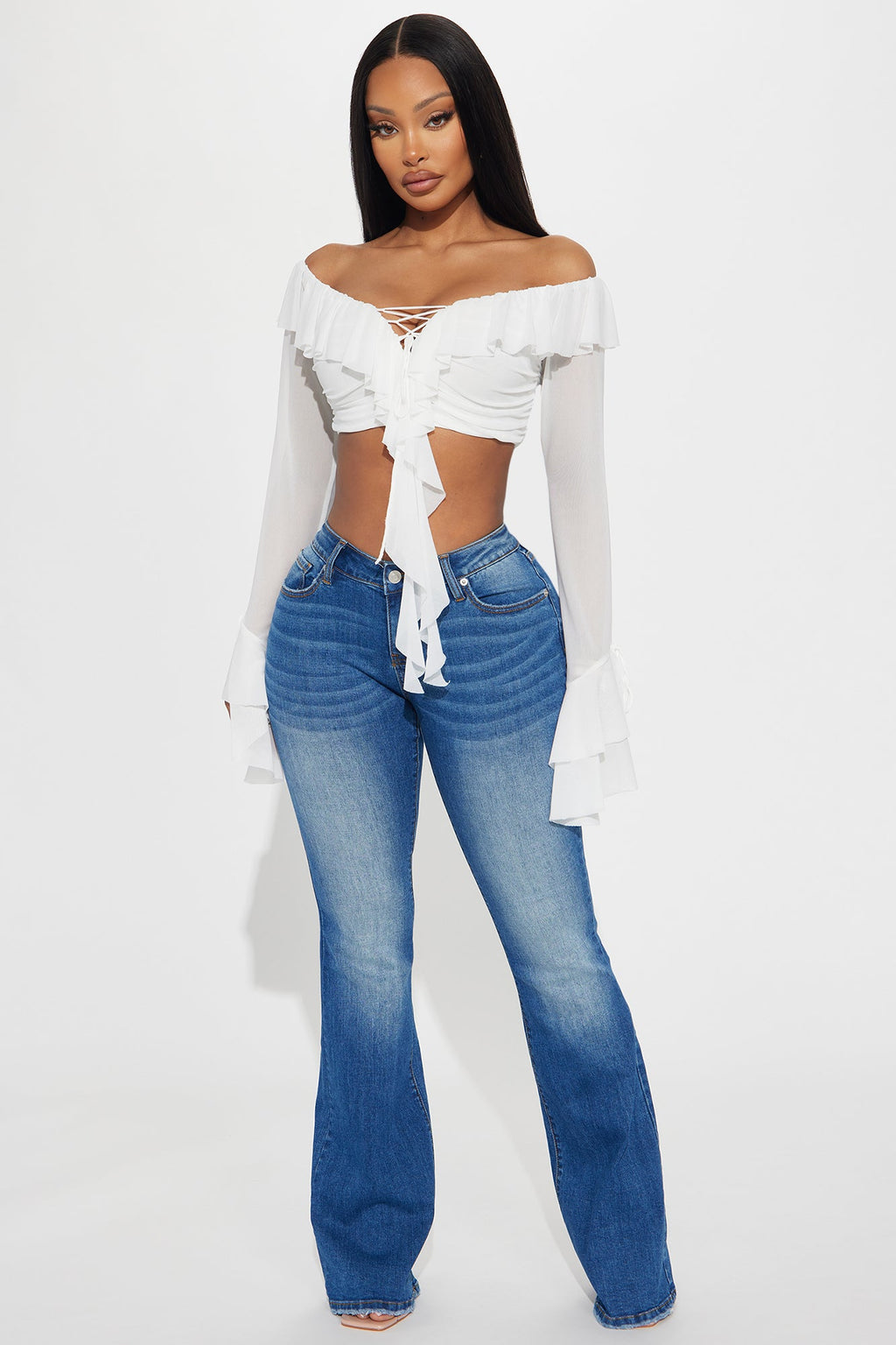 Love In Italy Ruffle Top - White
